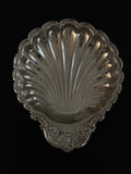 Large Silver Plate Clam Shell Dish