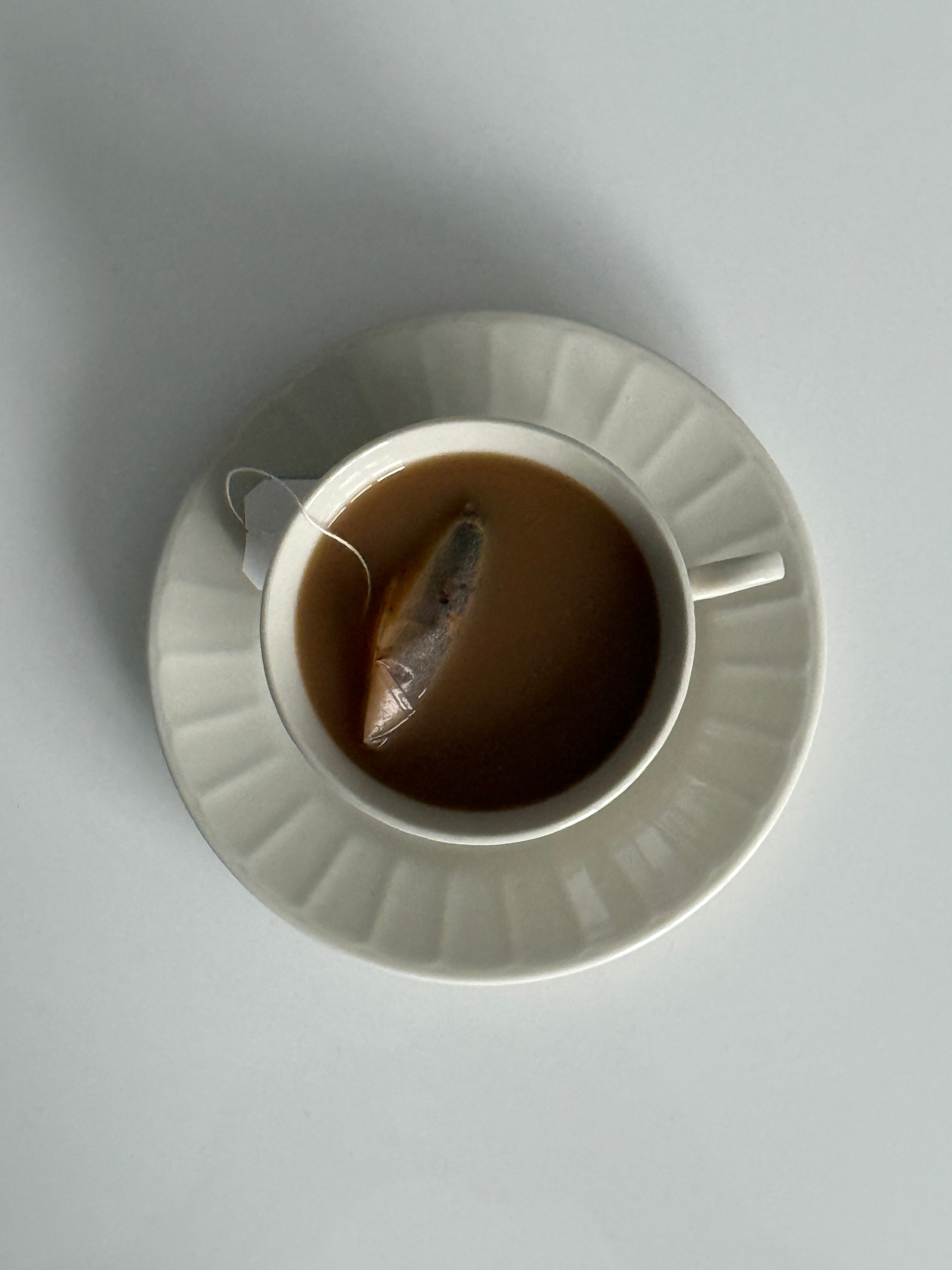 Set of Ivory Tea Cups and Saucers (set of 2)