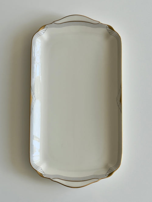 1950s Golden Cove Porcelain Serving Platter