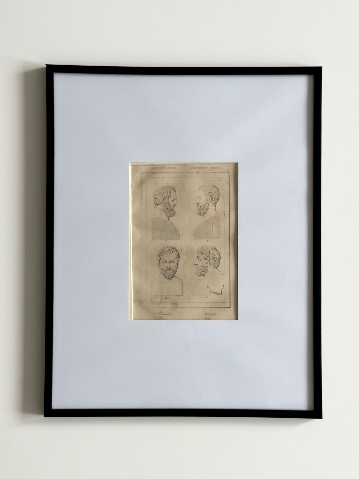 Les Sages de la Grèce — Framed Illustration, by François Pouqueville 1835