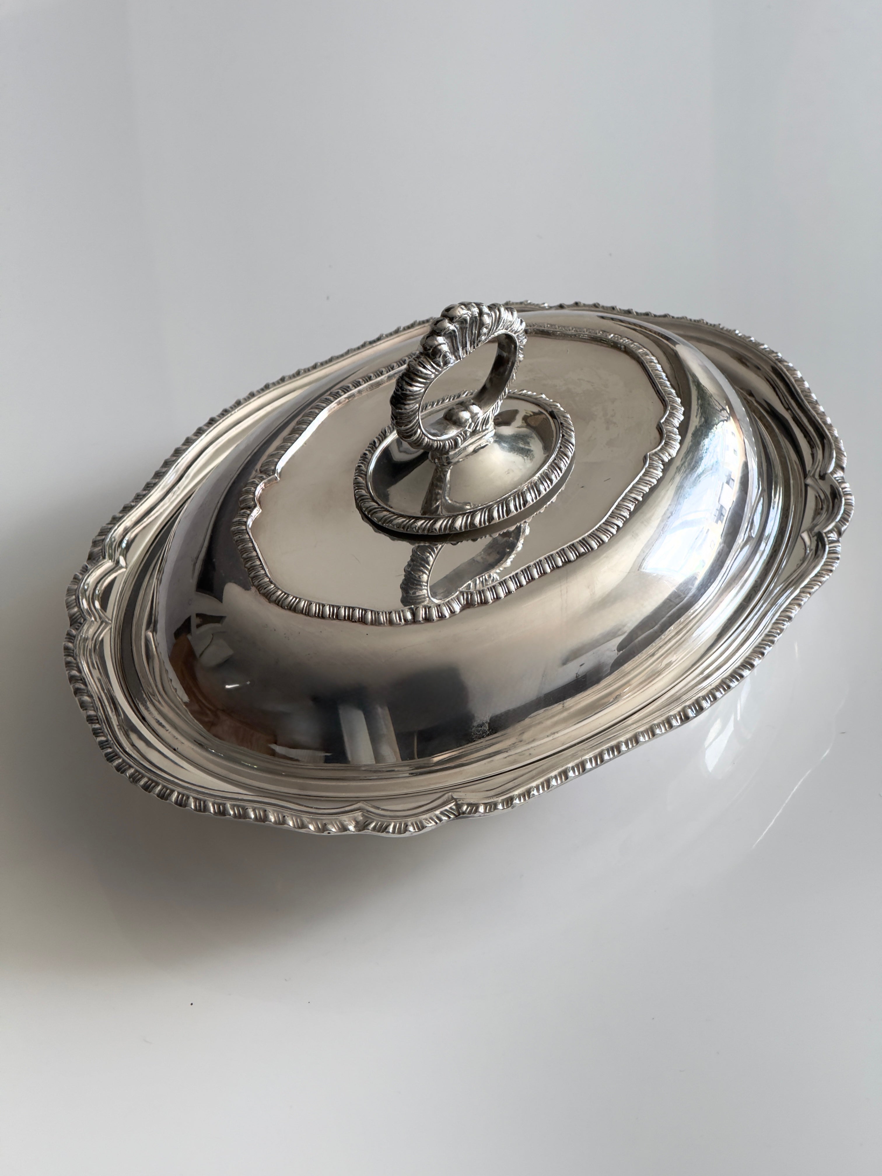 Ornate Silver Plated Serving Dish
