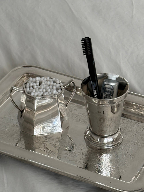 Art Deco Silver Plate Sugar Bowl