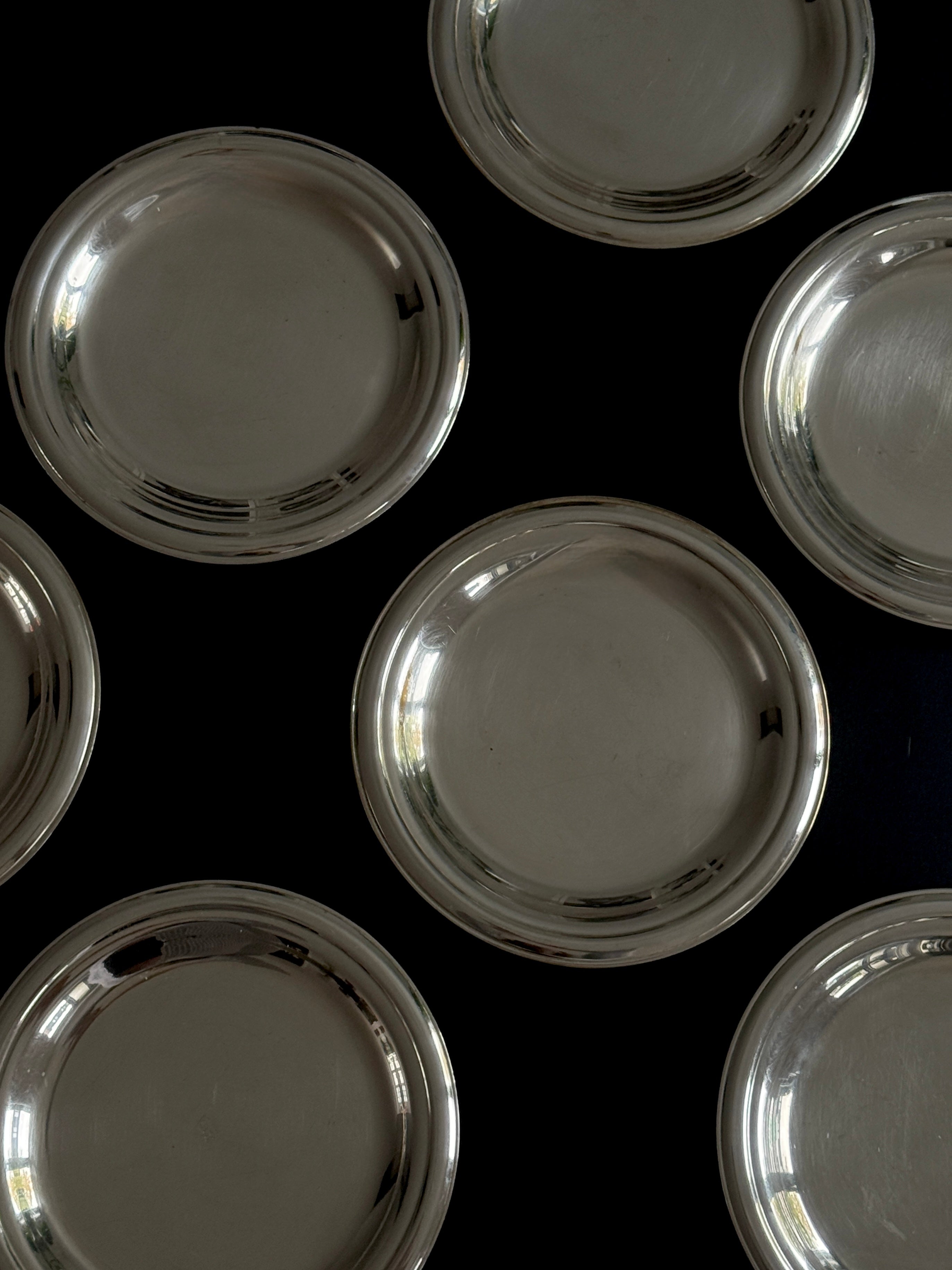 Silver Plated Appetizer Plates (set of 10)