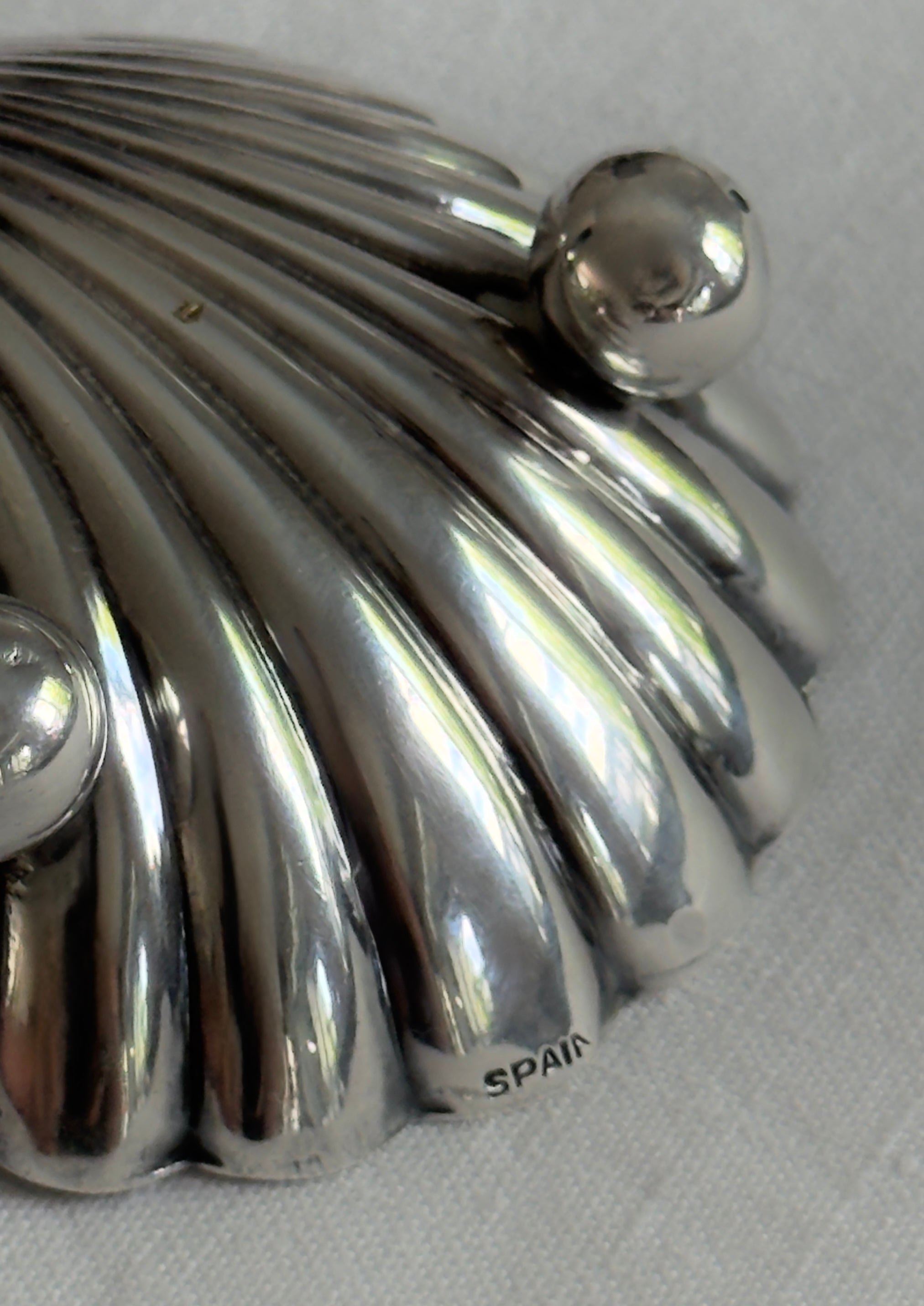 Silver Plate Salt Cellars - Spain