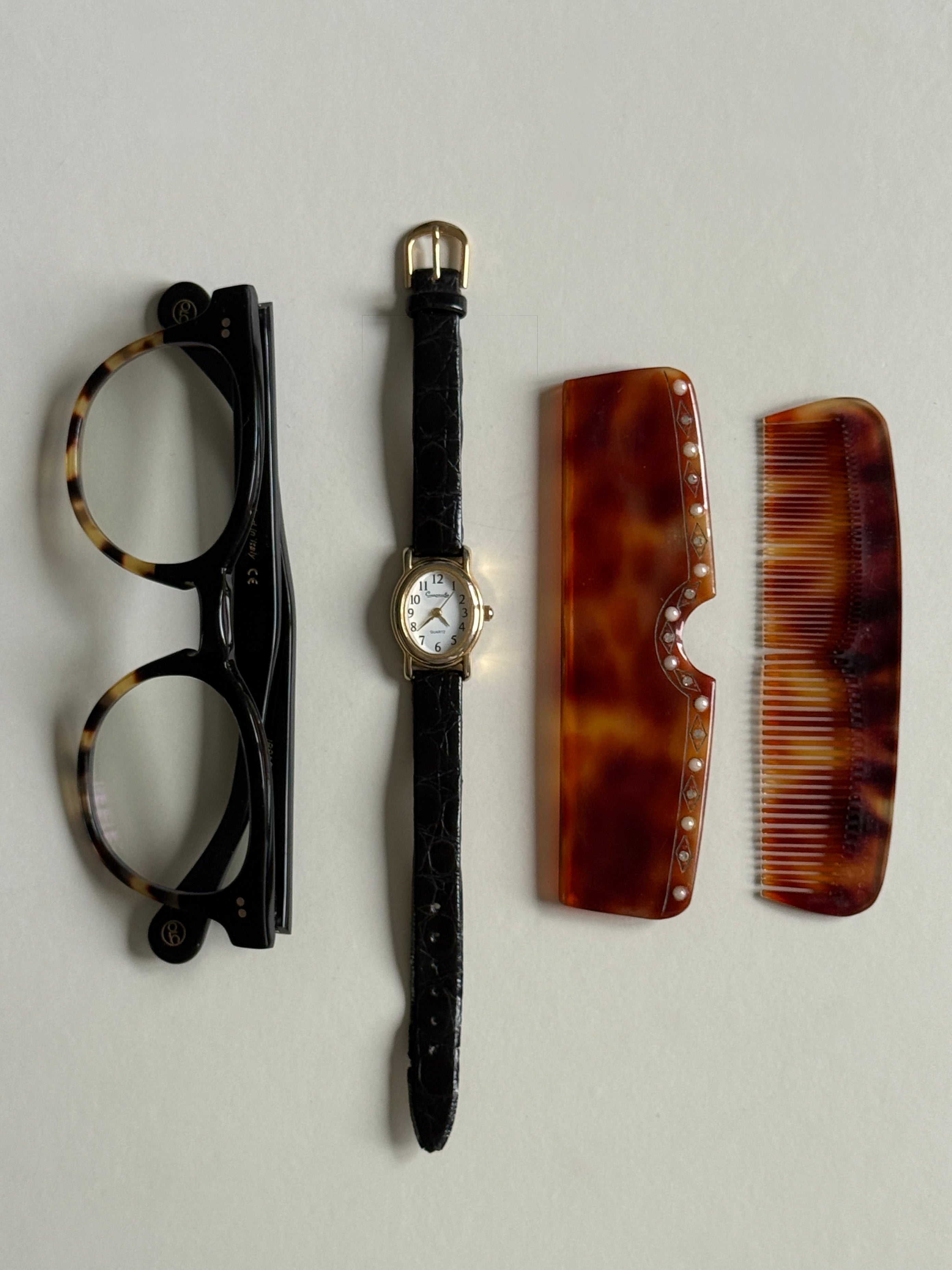 Embellished Vintage Comb 1950s - Made in France