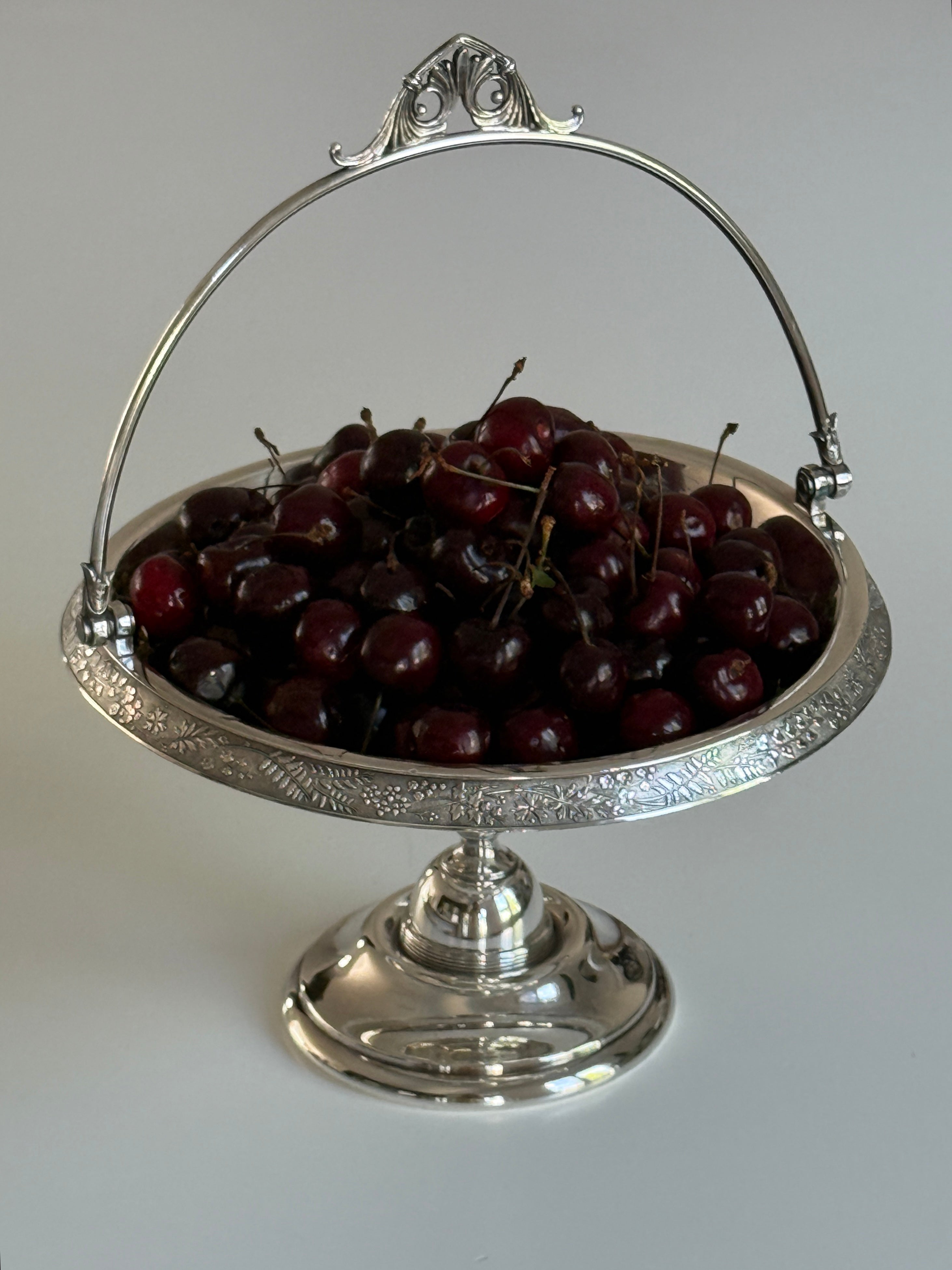 Silver Plate Bridal Basket
