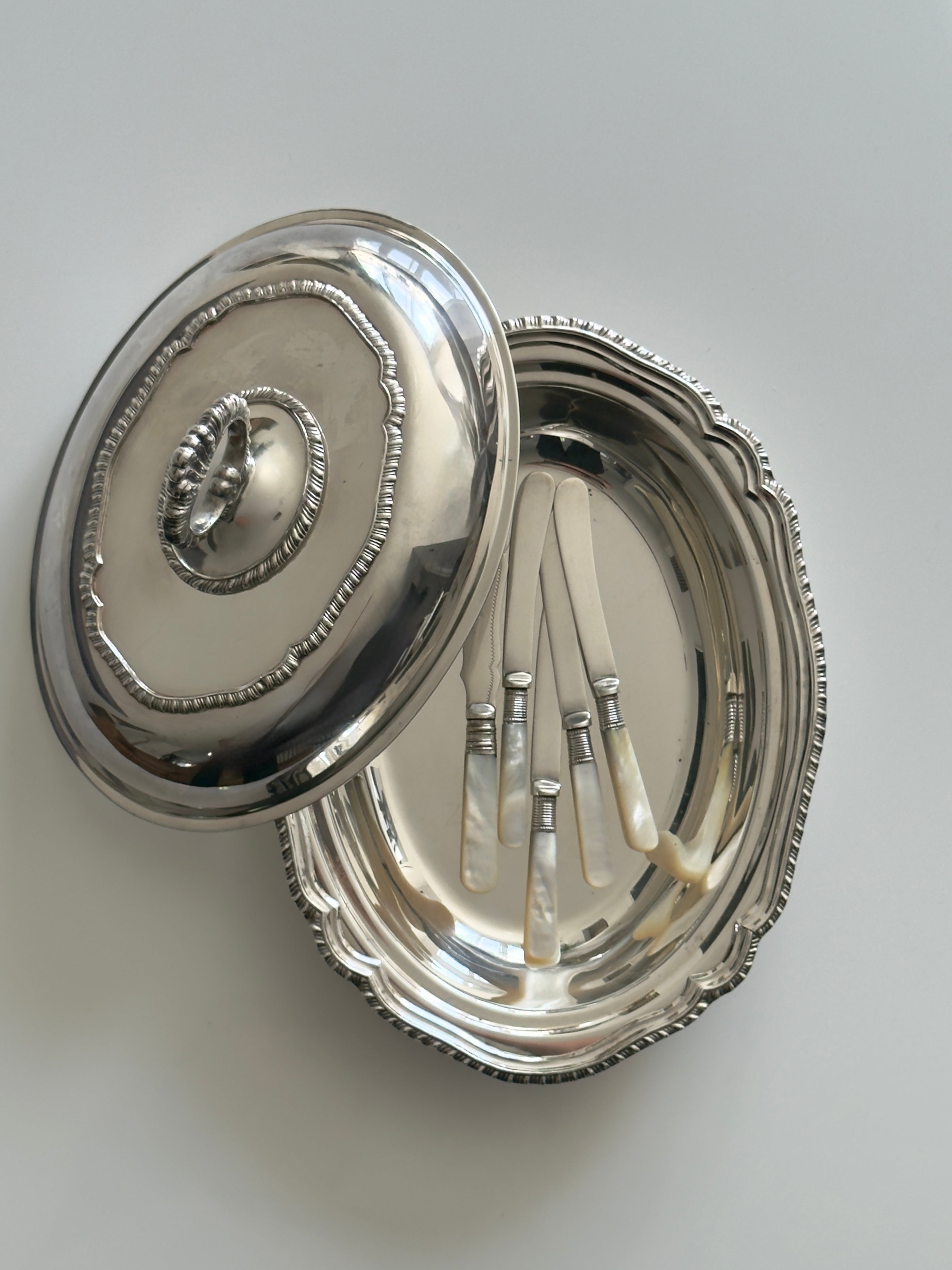 Ornate Silver Plated Serving Dish