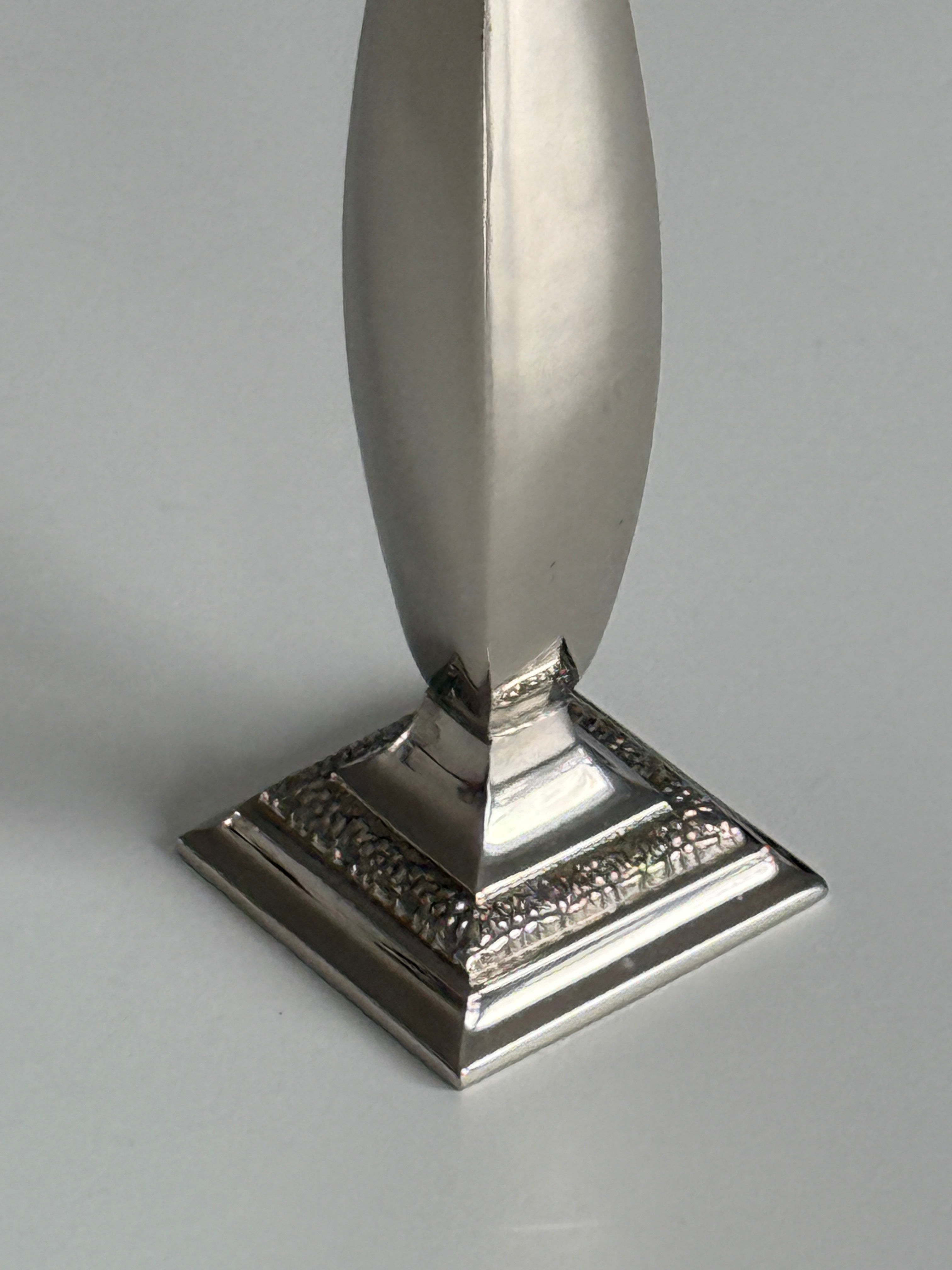 Art Decor Silver Plate Bud Vase