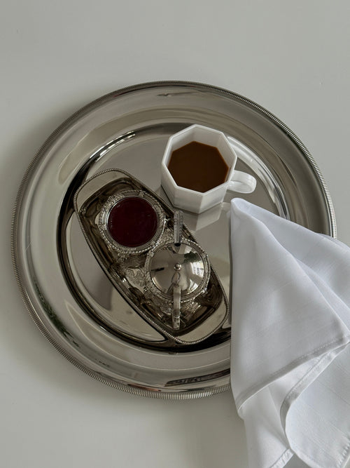 Antique Silver Plate Condiment Set