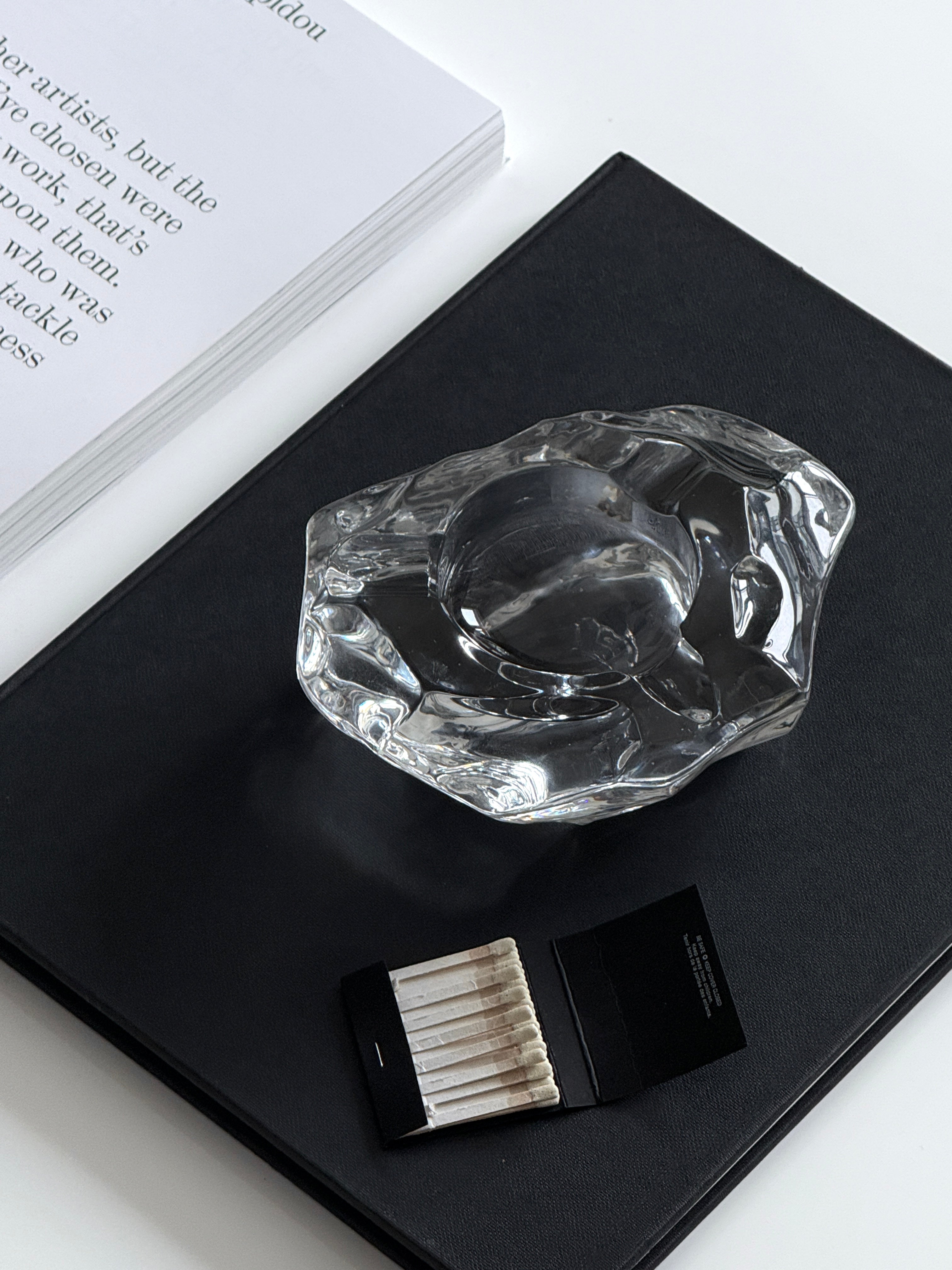 Crystal Iceberg Cigar Ashtray by Val Saint Lambert