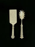Silver Plate Cake and Pasta Utensils Set