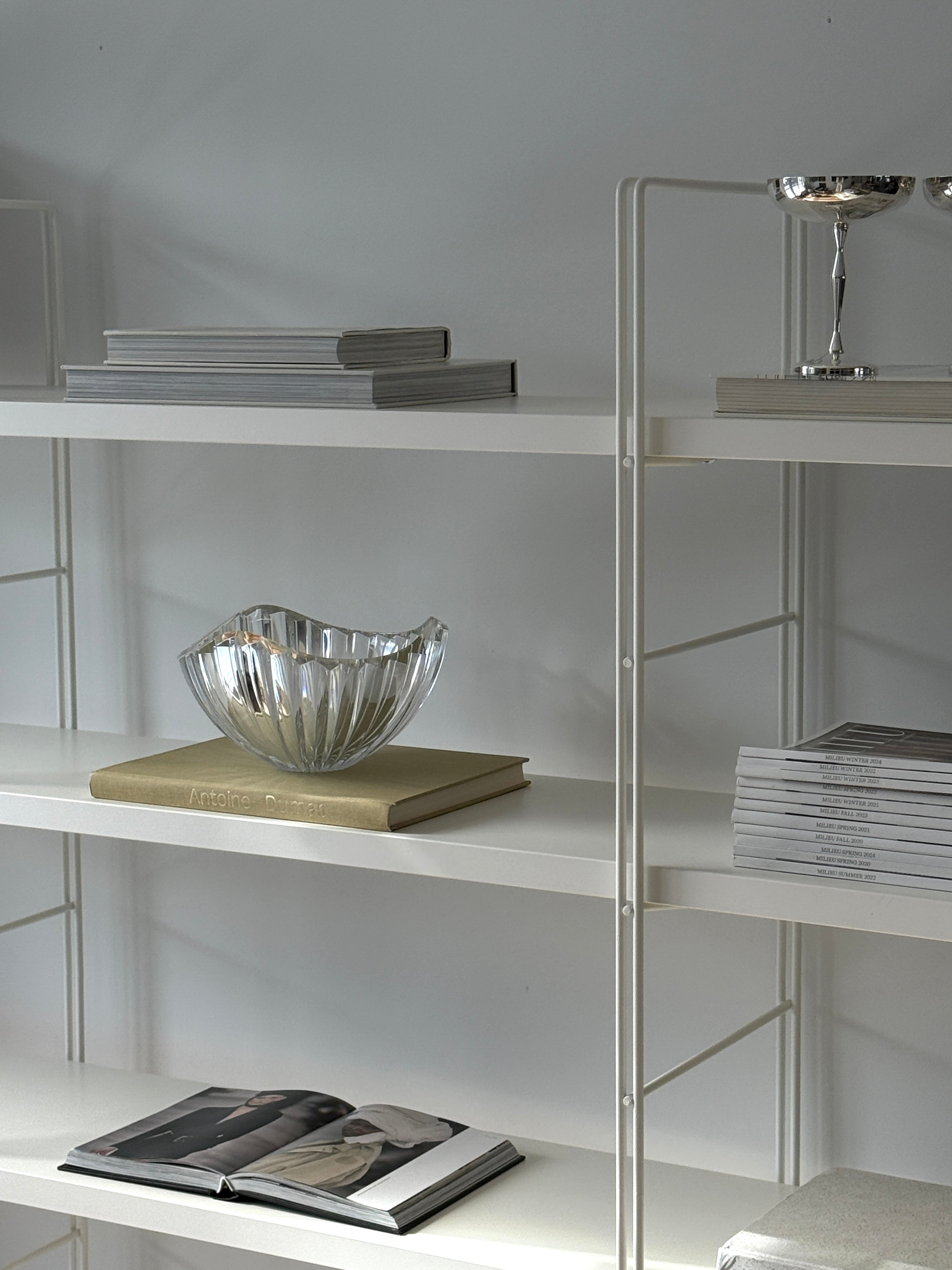 Heavy Crystal Ribbed Bowl