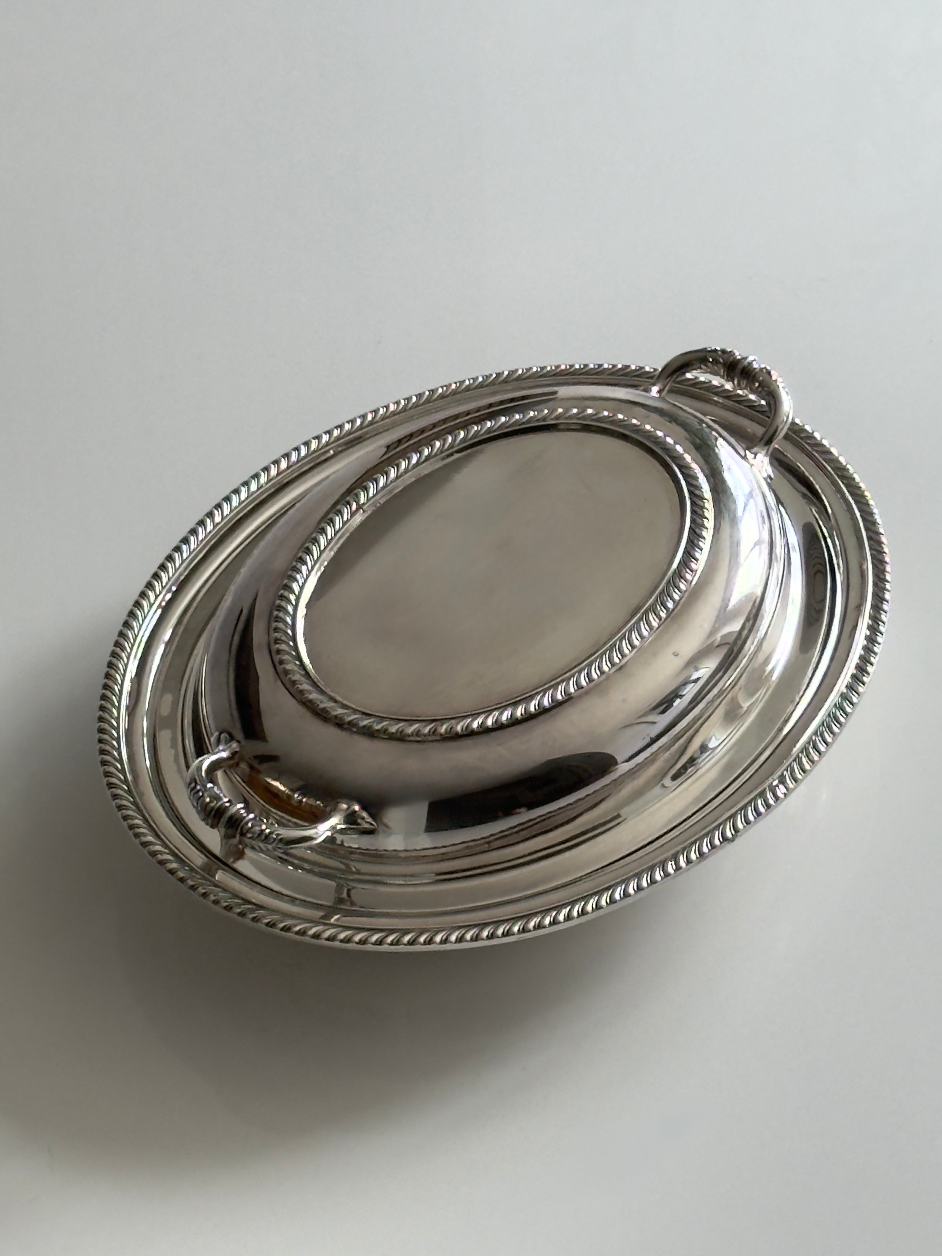 Elegant Silver Plated Serving Dish