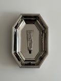 French Stainless Steel Octogonal Dish by Jean Couzon 1970s
