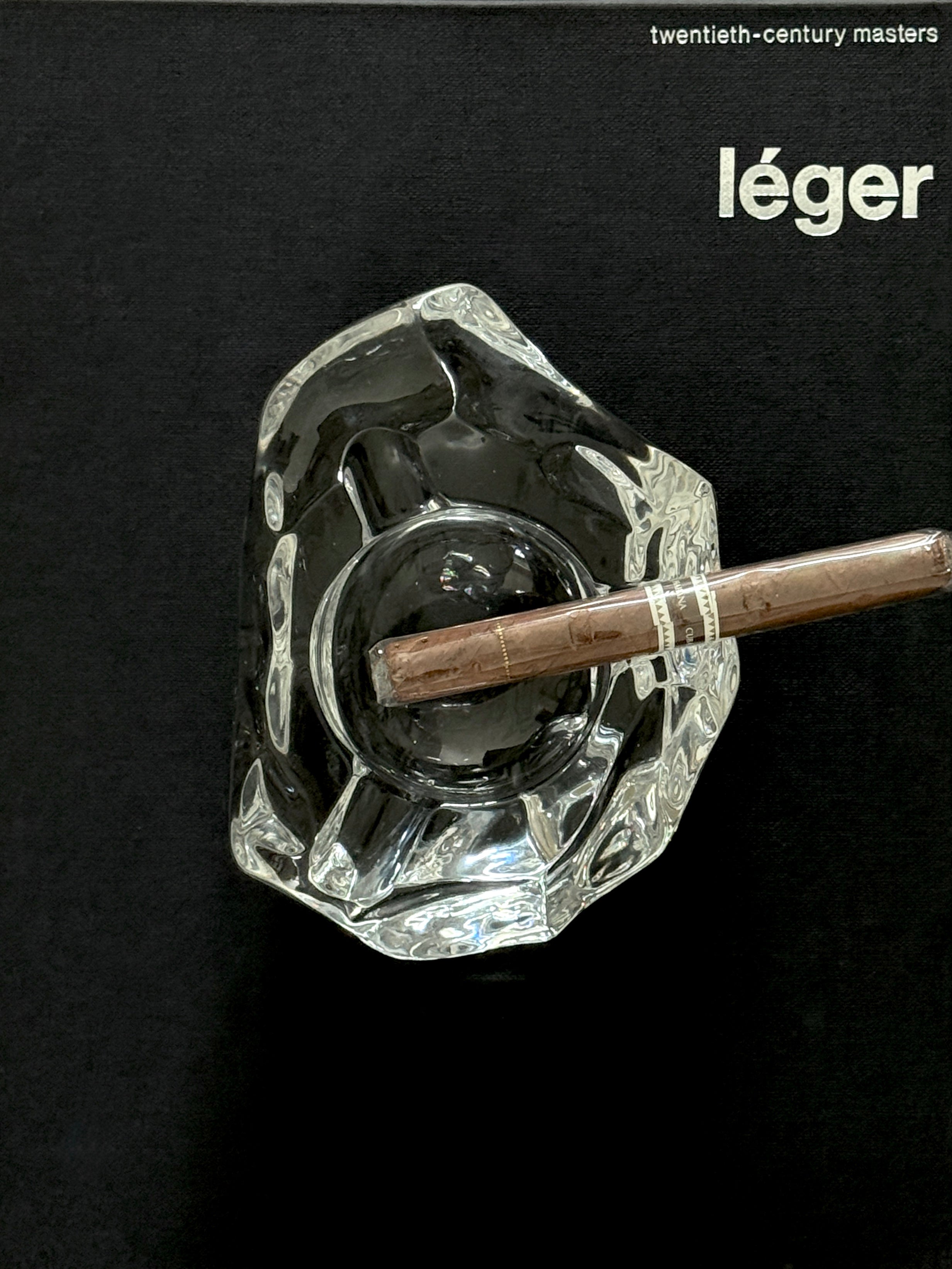 Crystal Iceberg Cigar Ashtray by Val Saint Lambert