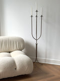 Sculptural Wrought Iron Floor Candelabra