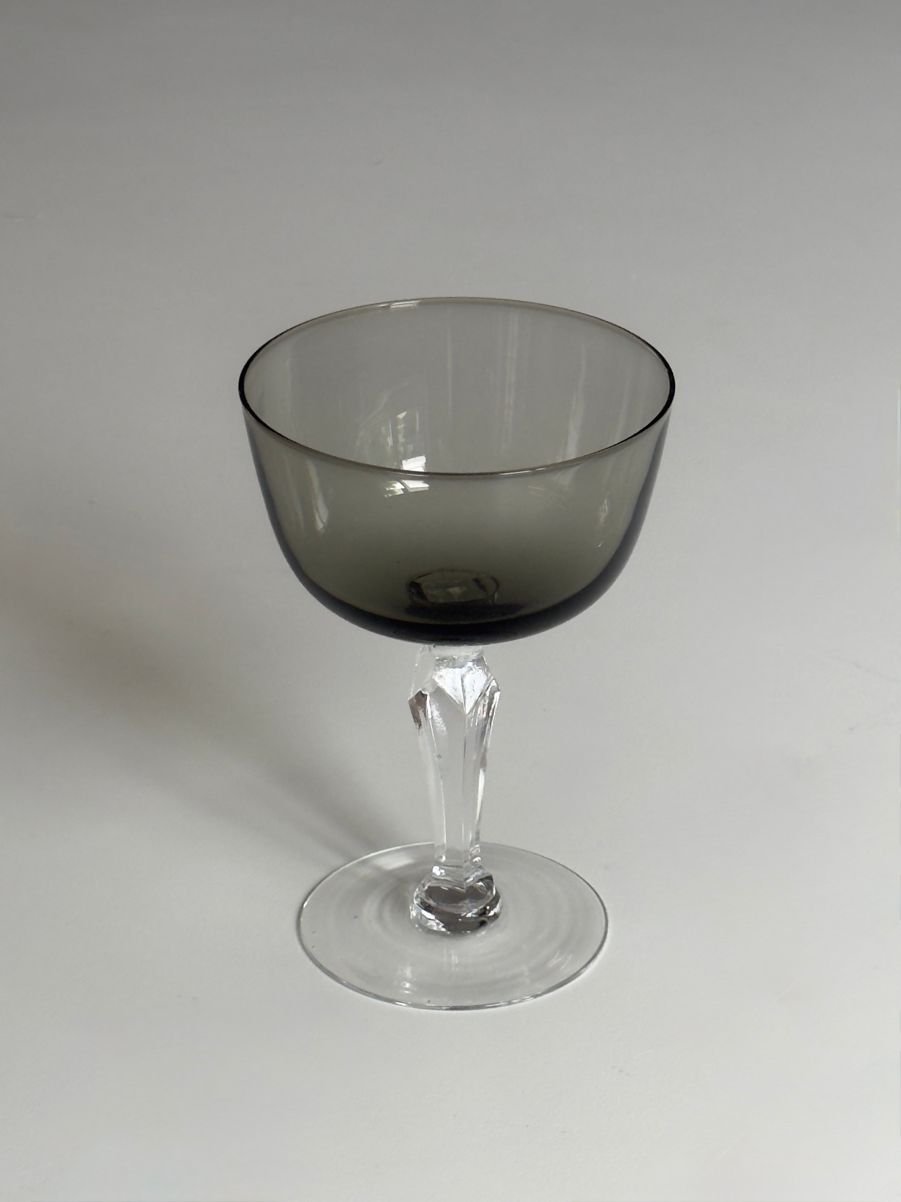 Smoked Crystal Cocktail Glasses – Set of 6