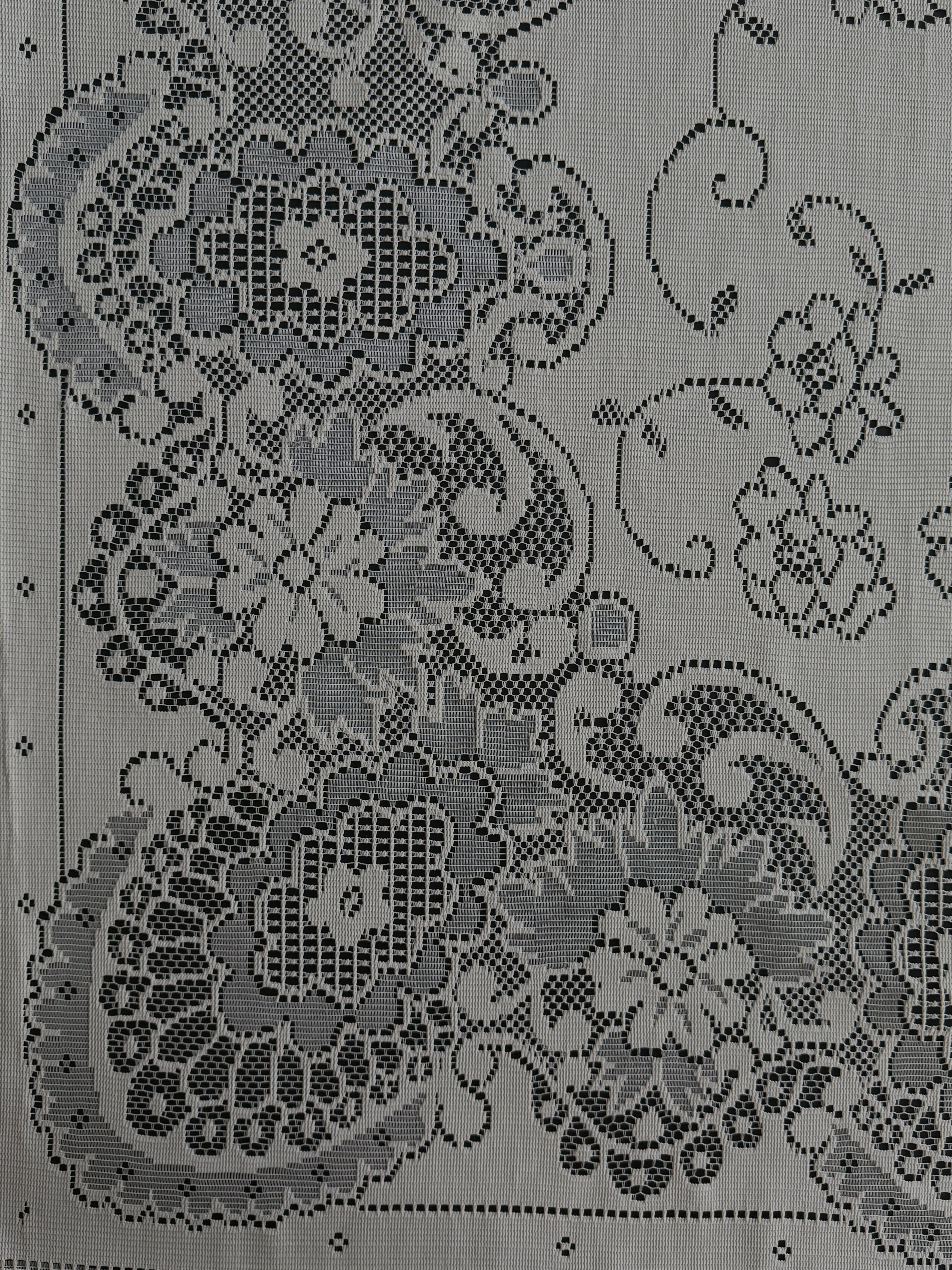 Vintage Scottish Lace Tablecloth