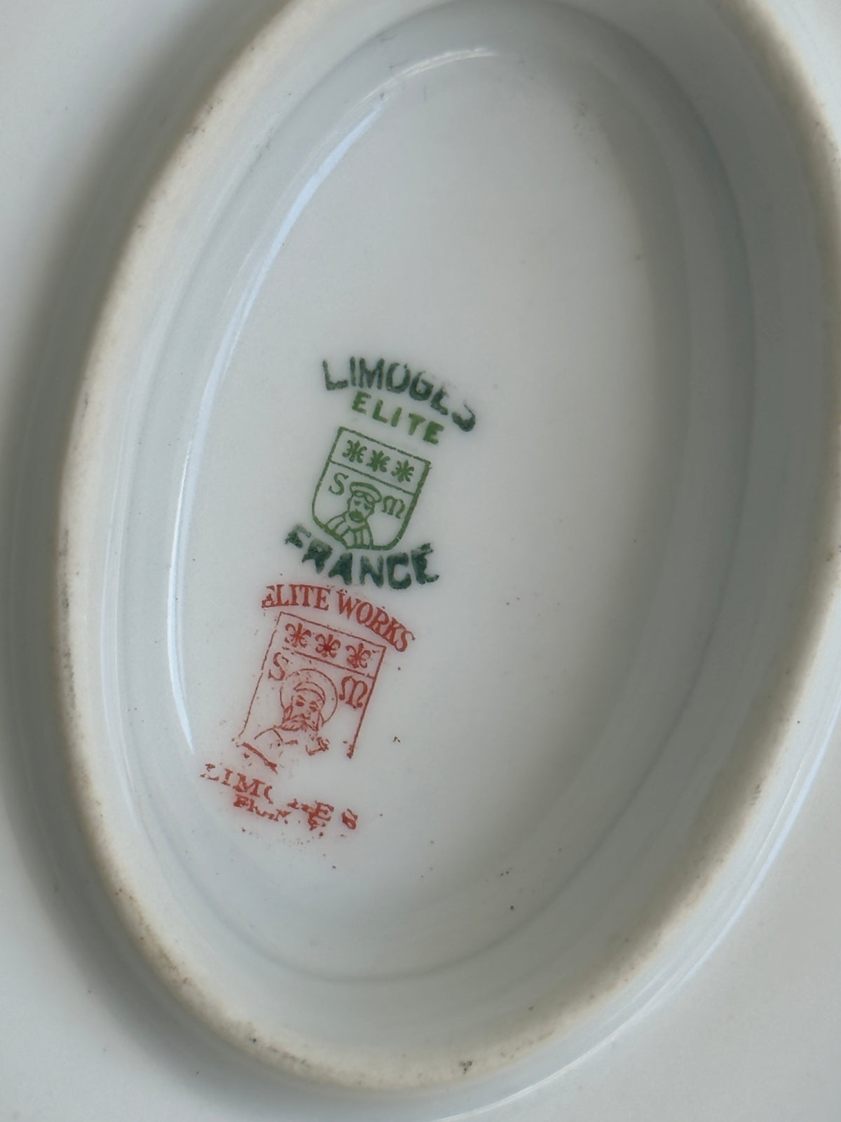 Limoges Floral Gravy Boat & Underplate — France