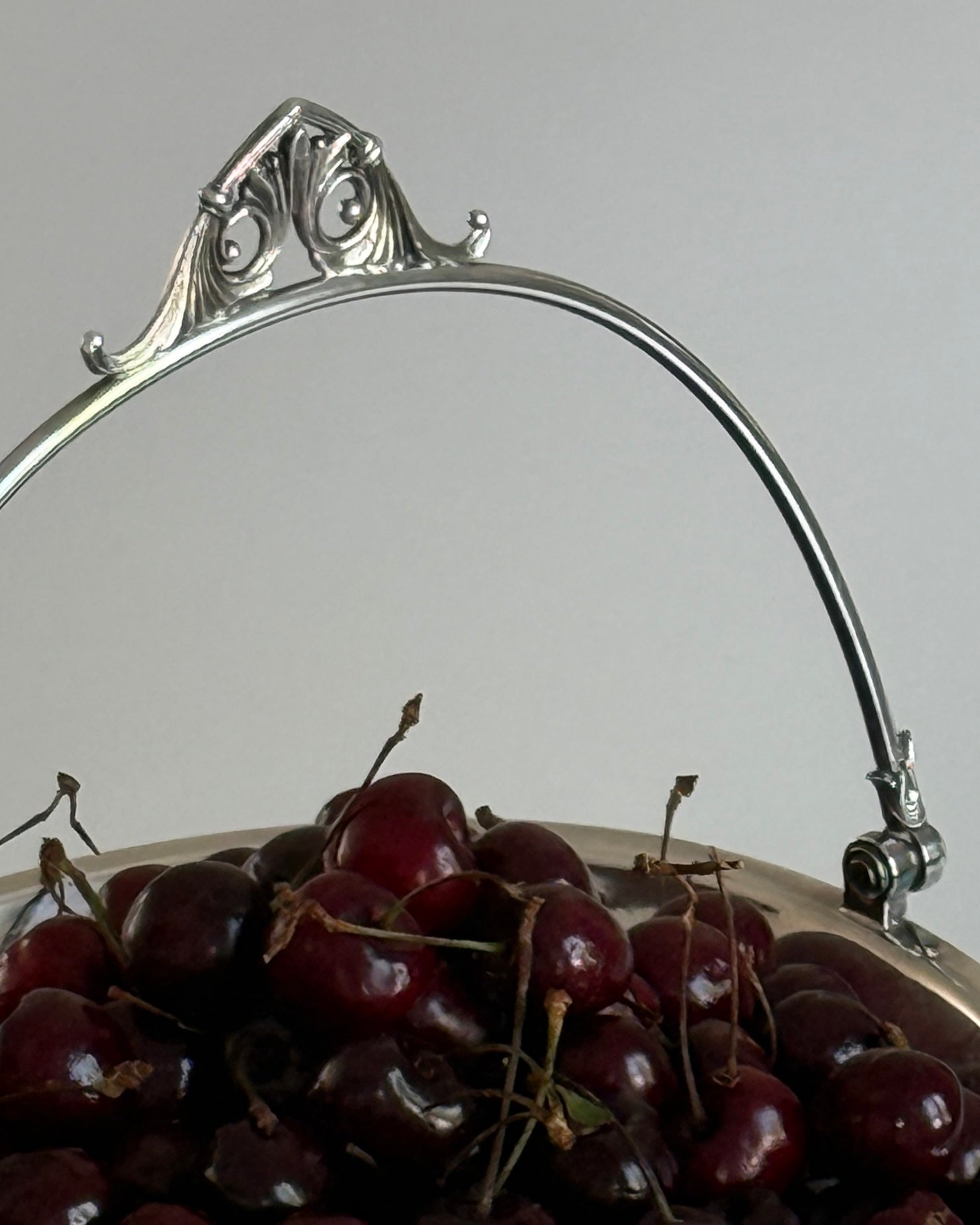 Silver Plated Pedestral Basket