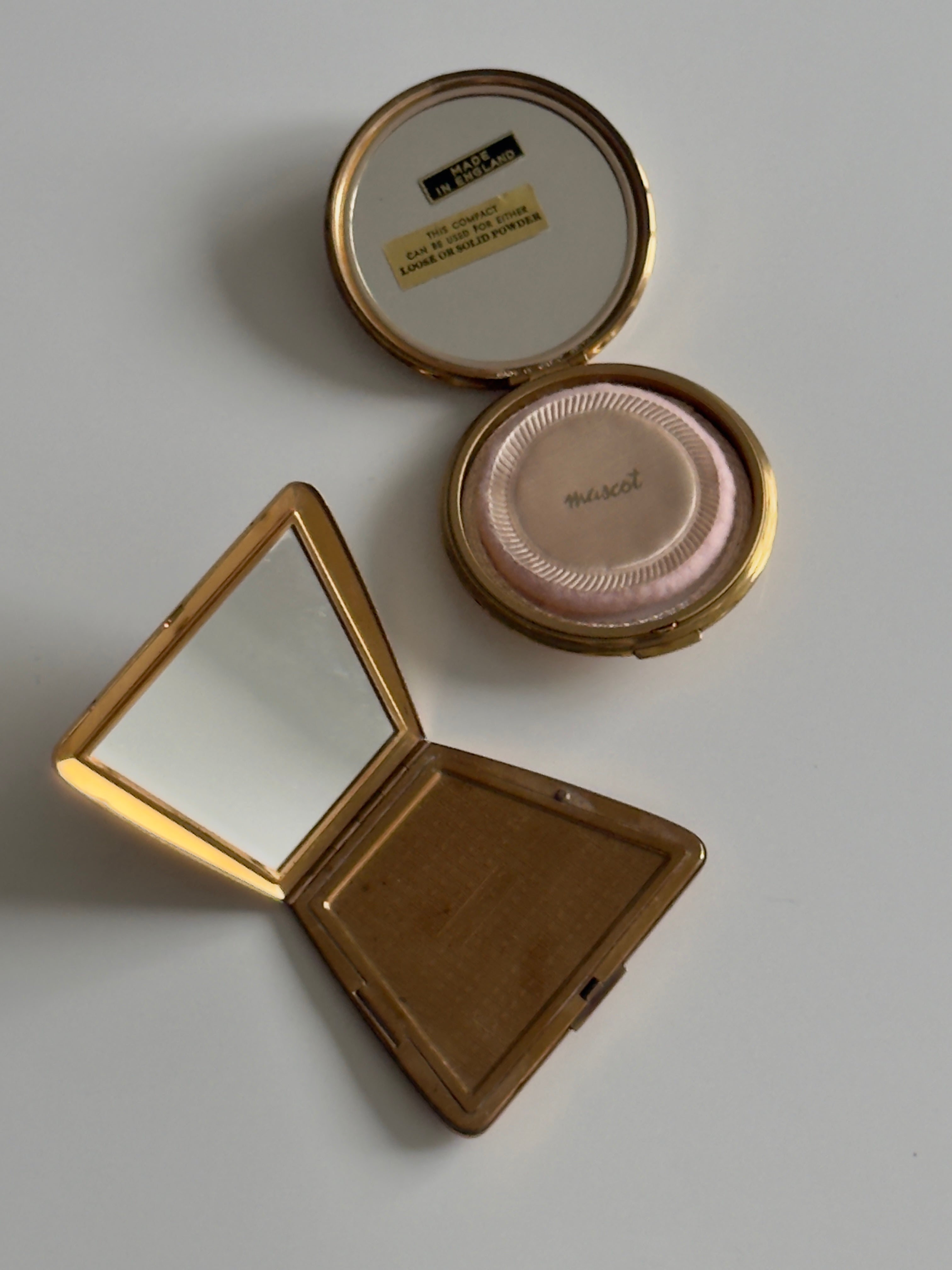1940s Art Deco Pocket Mirror