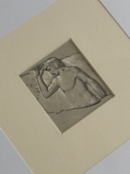 A Moment in Stone — Framed Illustration, 1970