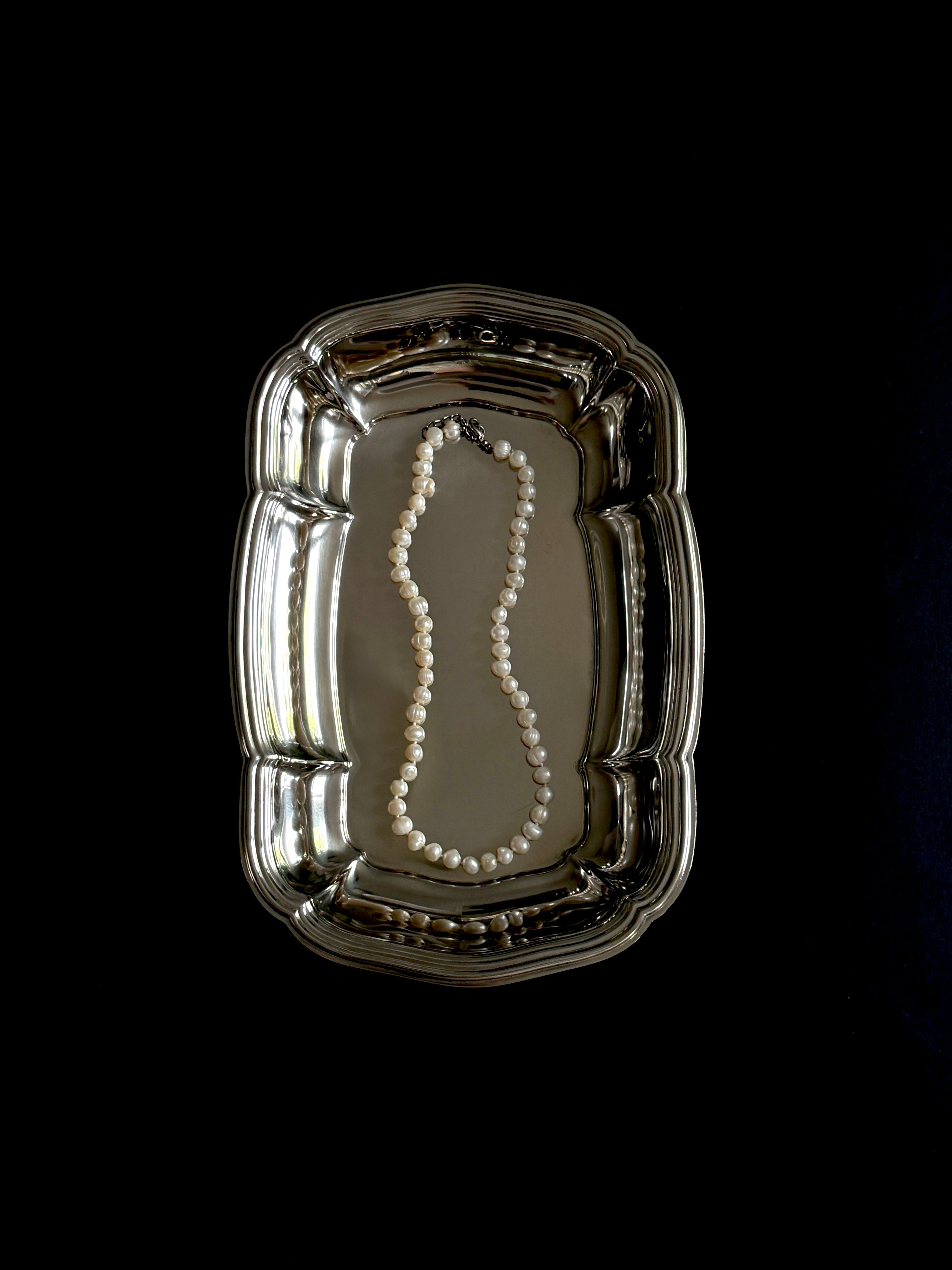 Adorned Italian Steel Tray