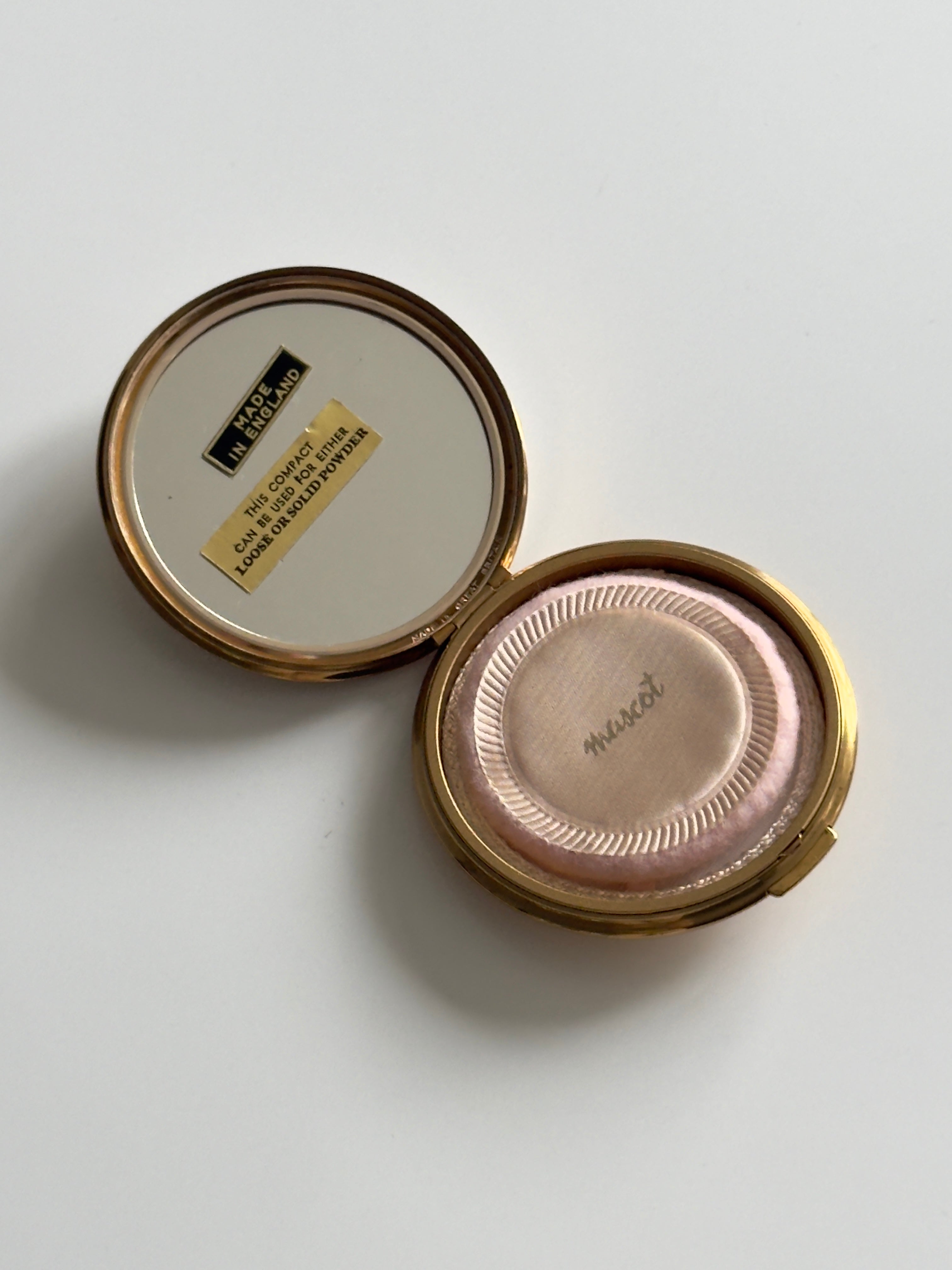 1950s Beaded Compact Mirror
