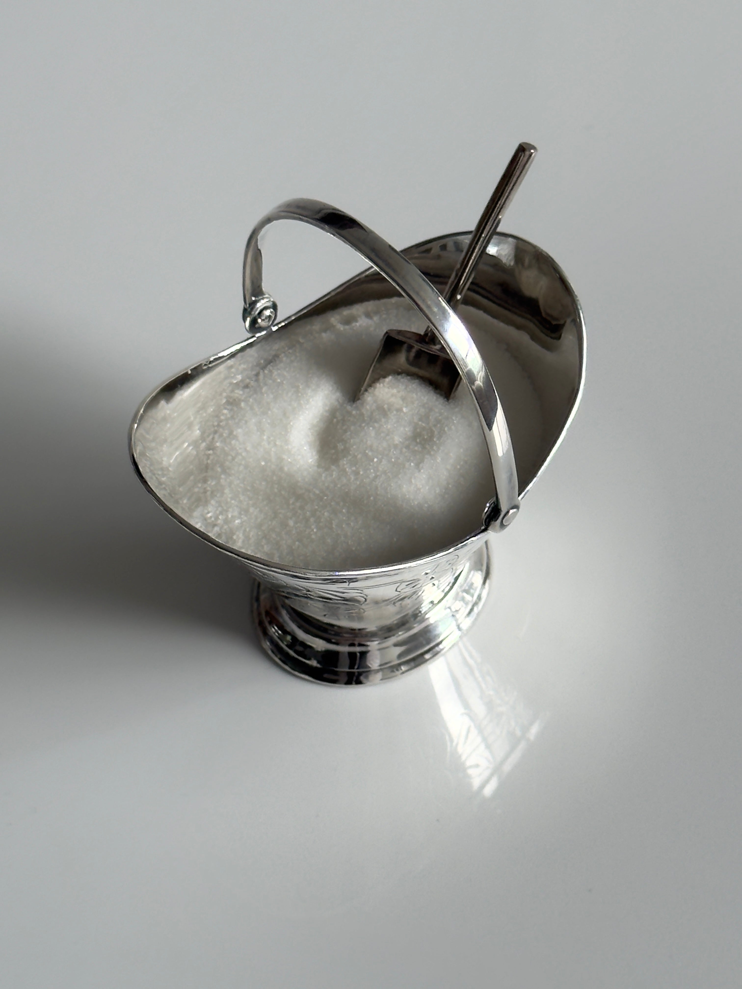 Vintage Silver Plated Sugar Scuttle