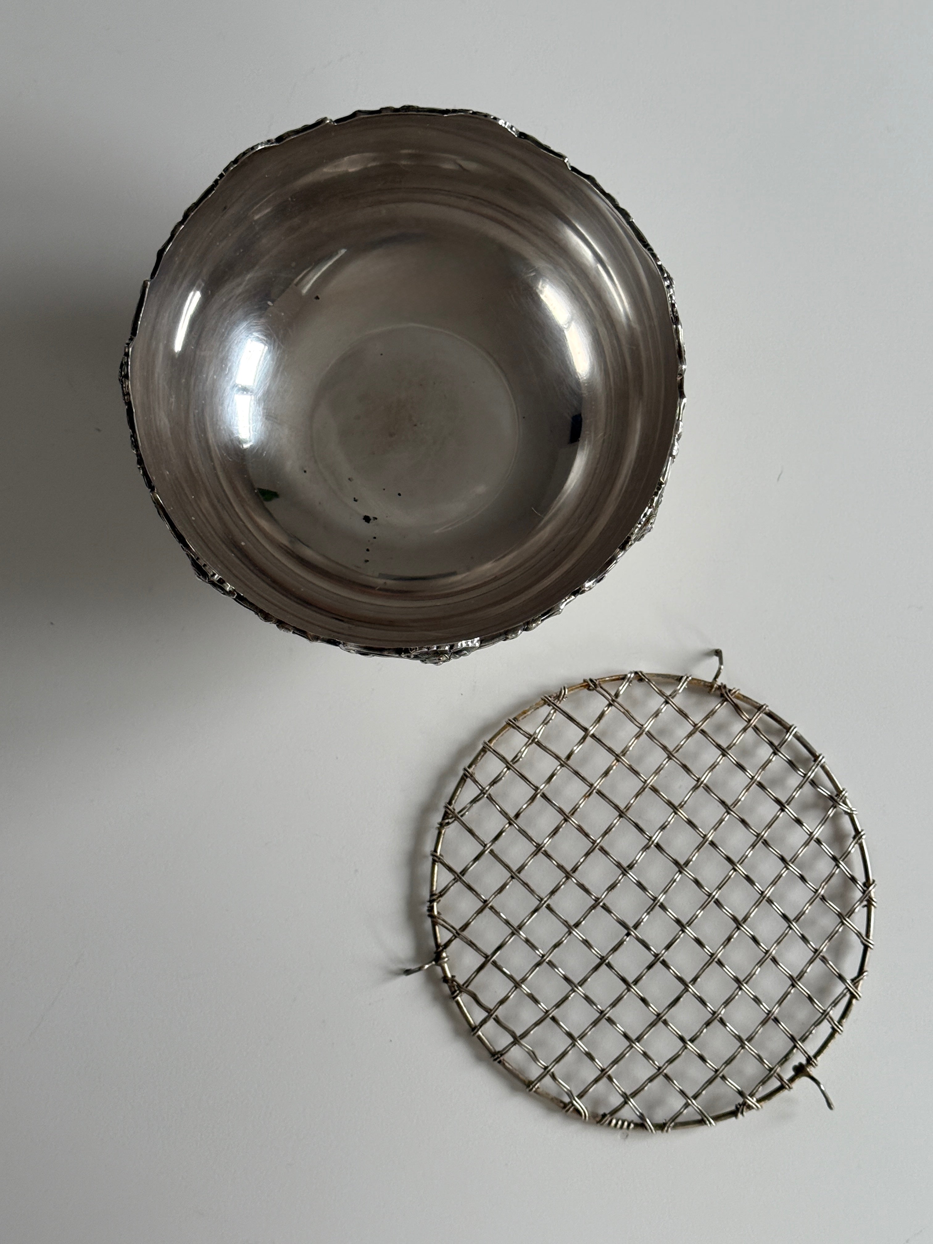 Silver Plated Flower Arrangement Bowl