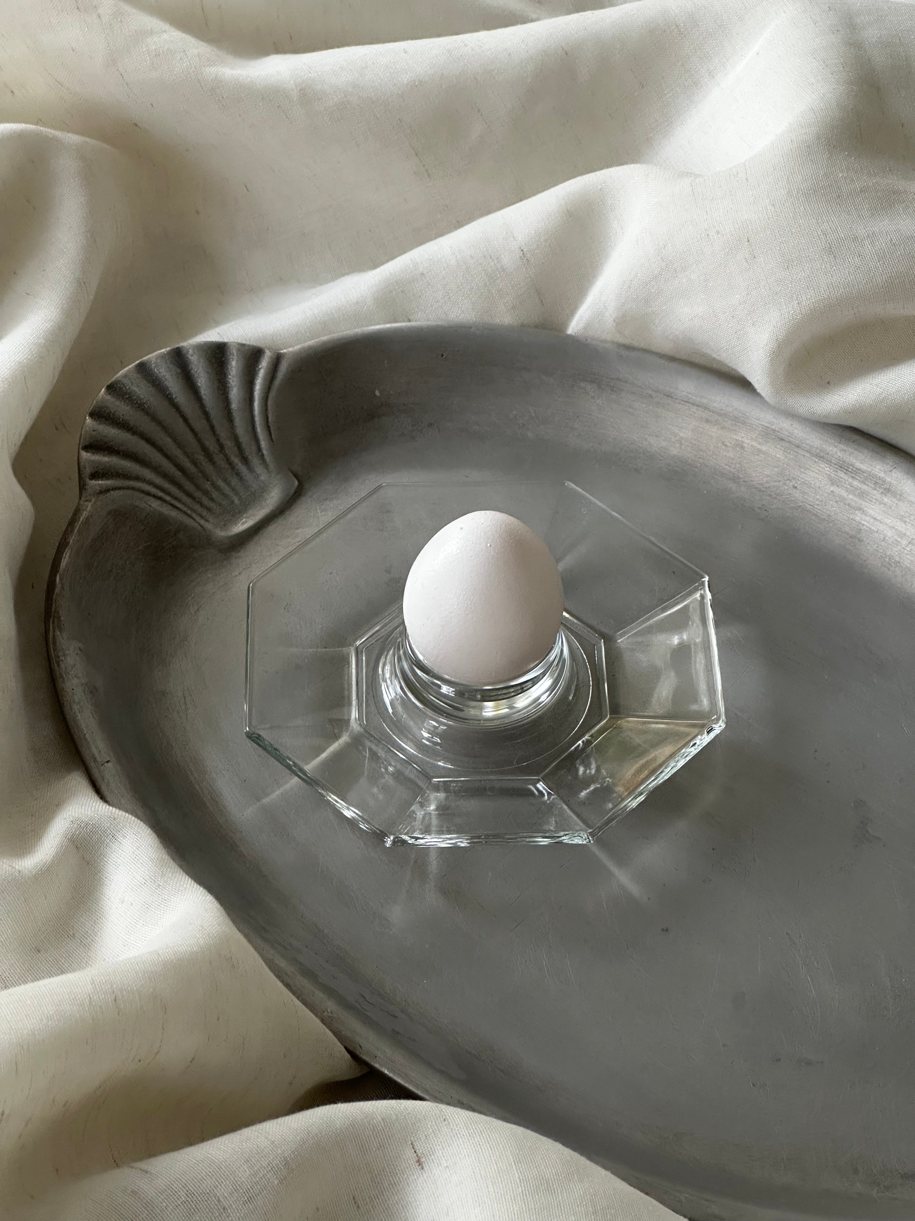 Vintage Octime Glass Egg Cups by Arcoroc (Set of 4)