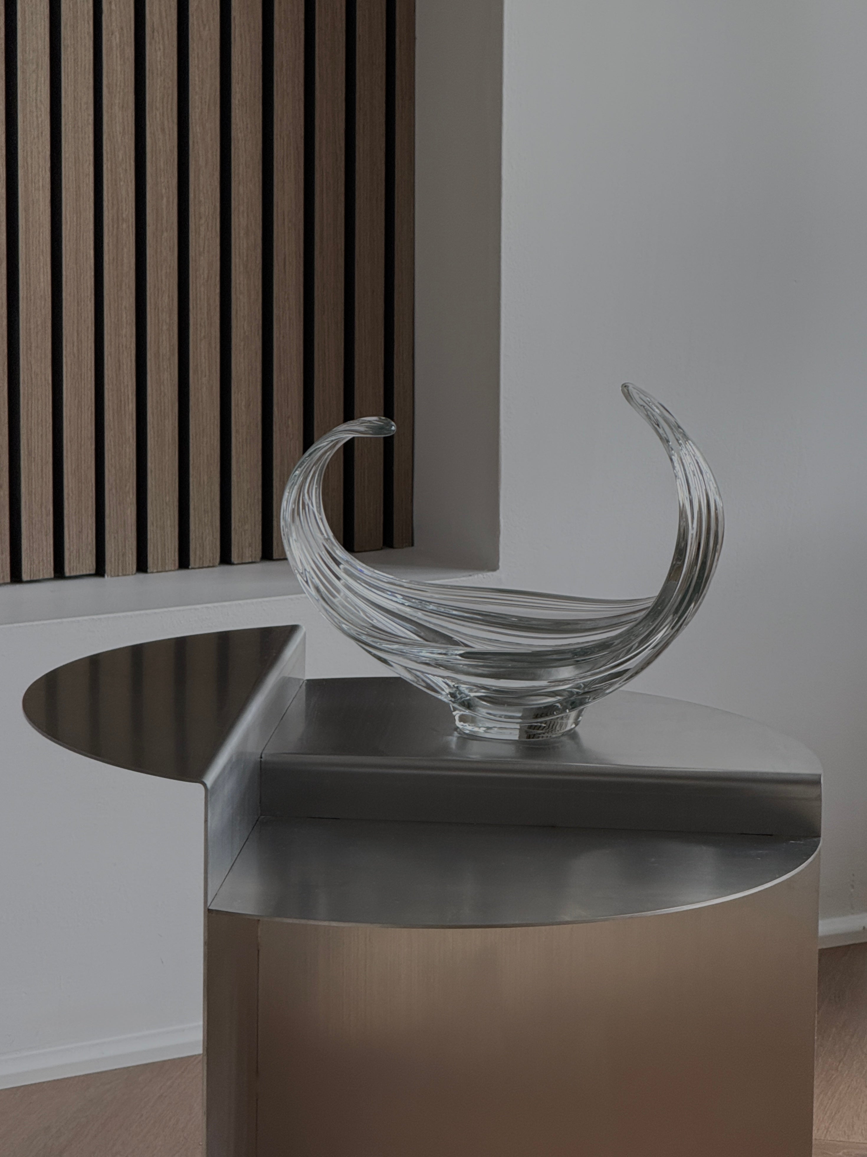 1960s Vannes-le-Châtel Glass Sculptural Centerpiece - France