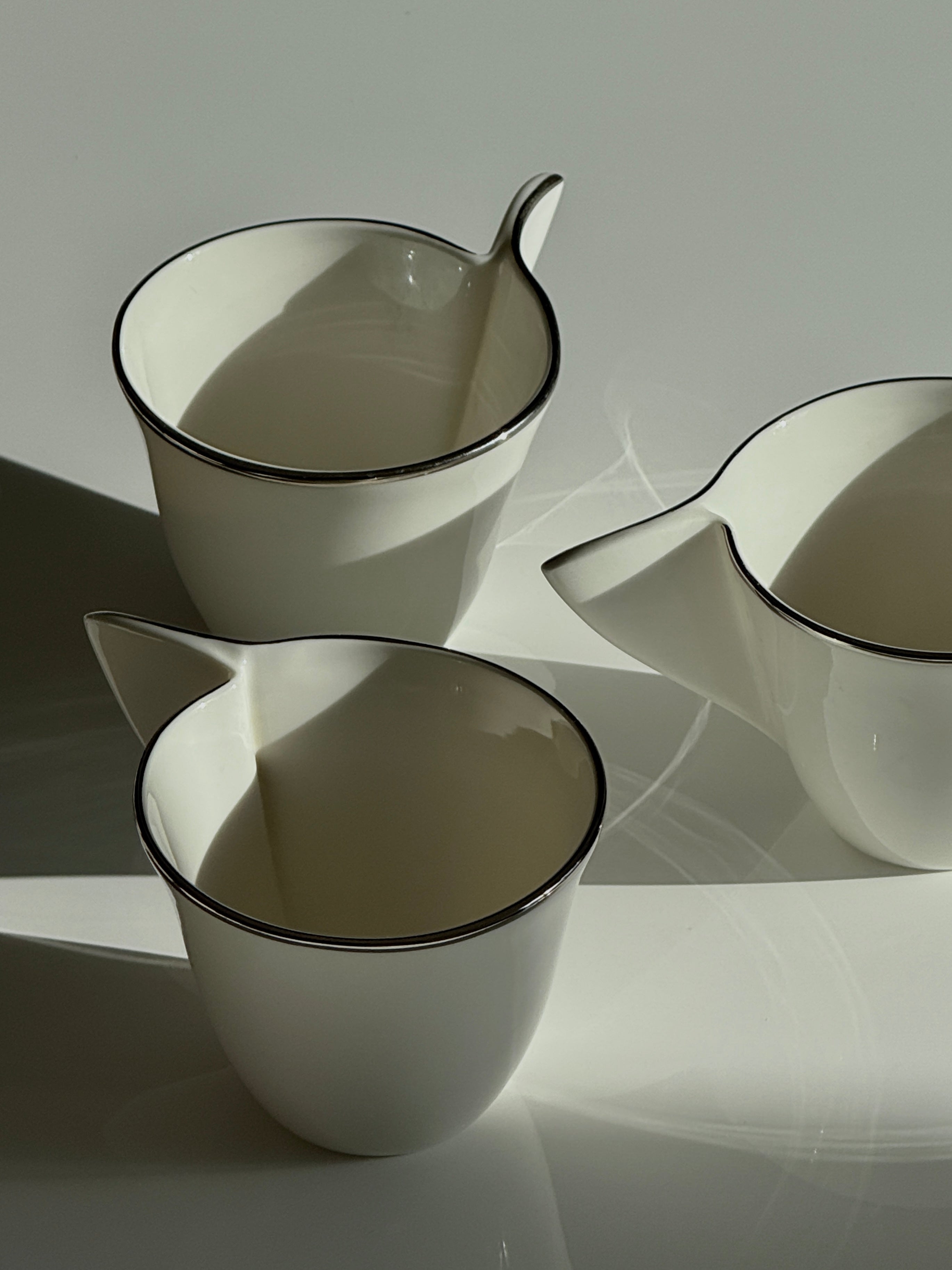 Royal Fine China Abstract Coffee Cups (Set of 3)