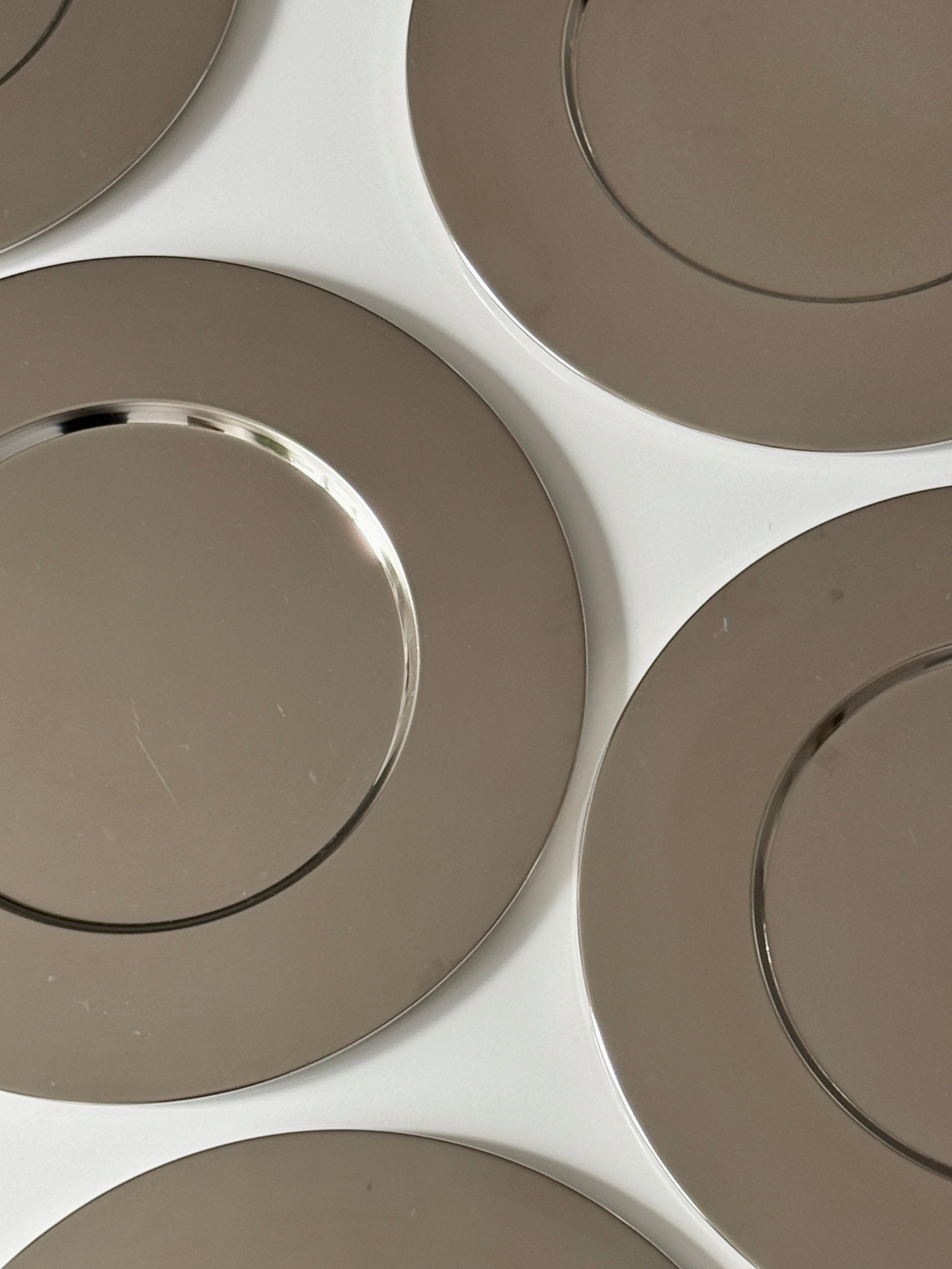 Large Silver Plate Charger Plates (set of 6)