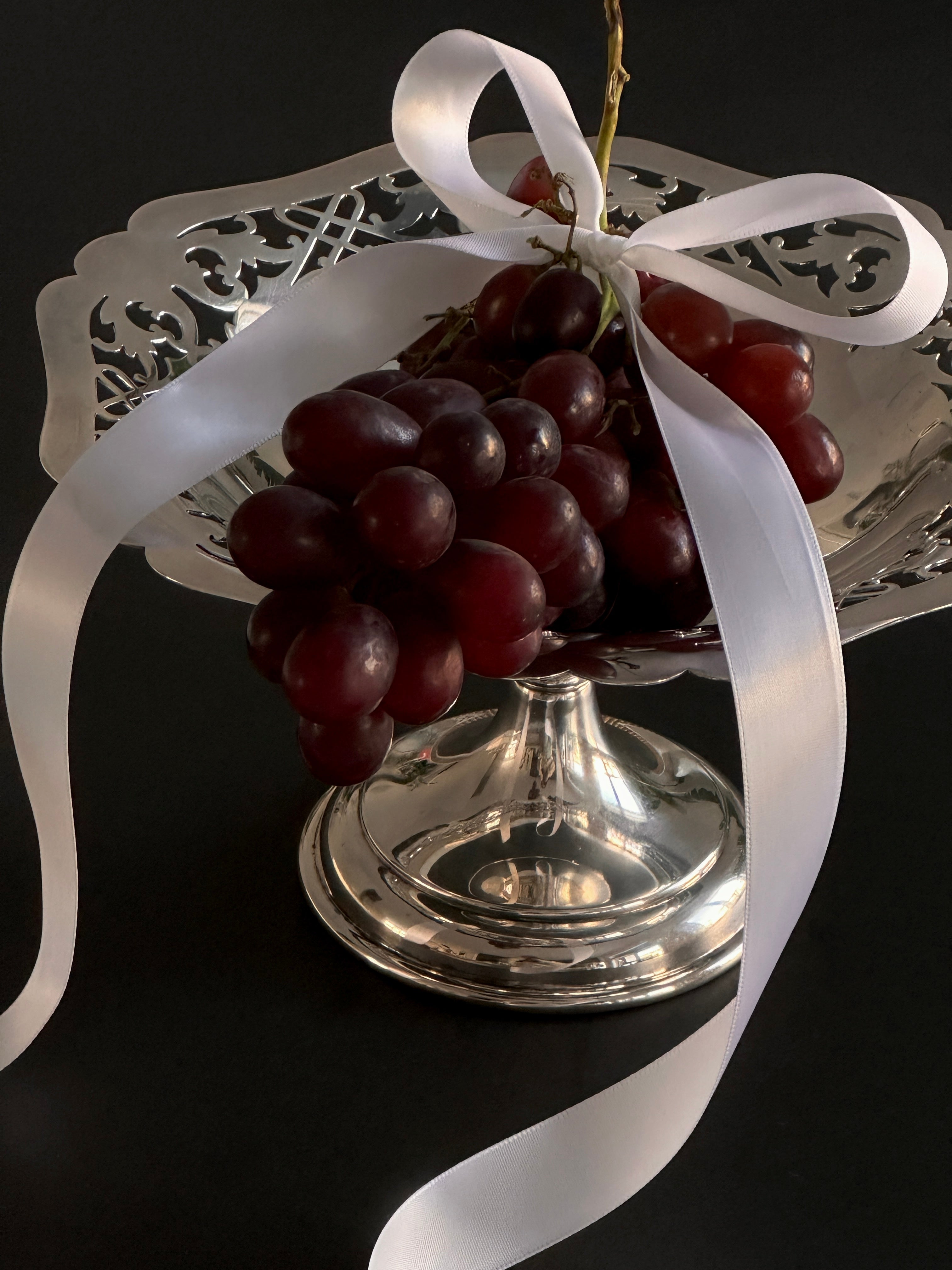 English Silver Plate Pedestal Bowl