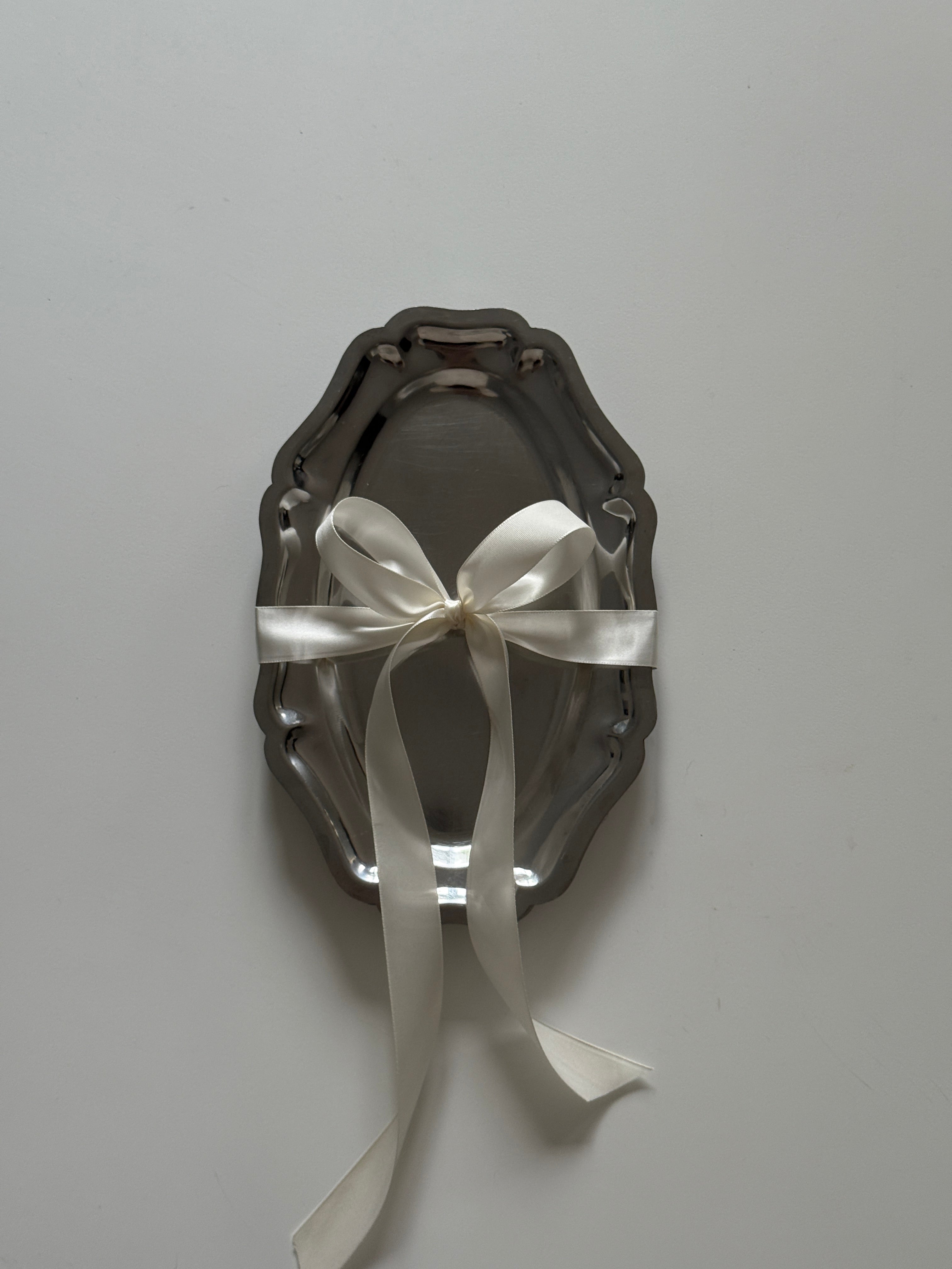 Adorned Steel Appetizer Plates (set of 6)