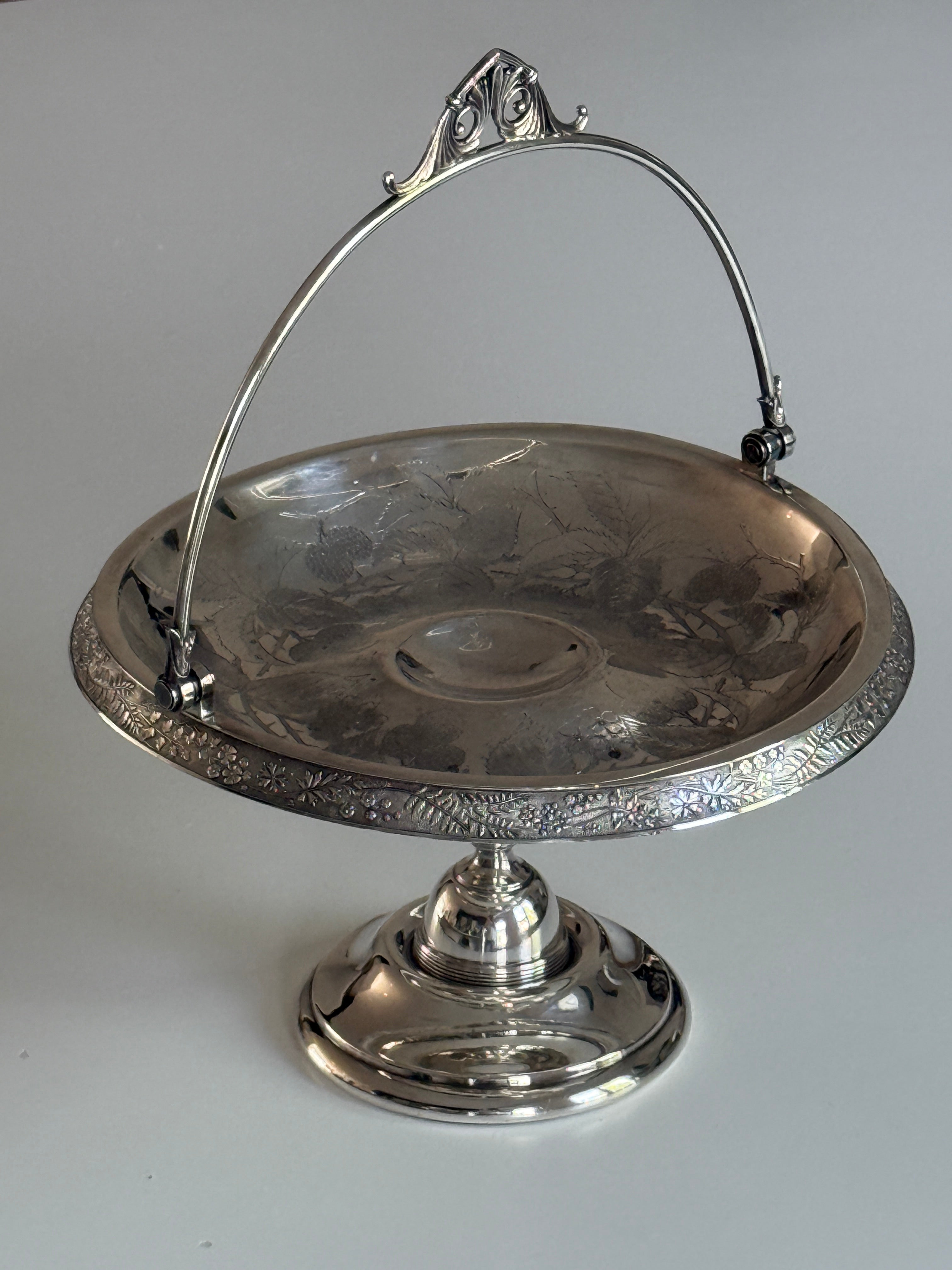 Silver Plate Bridal Basket