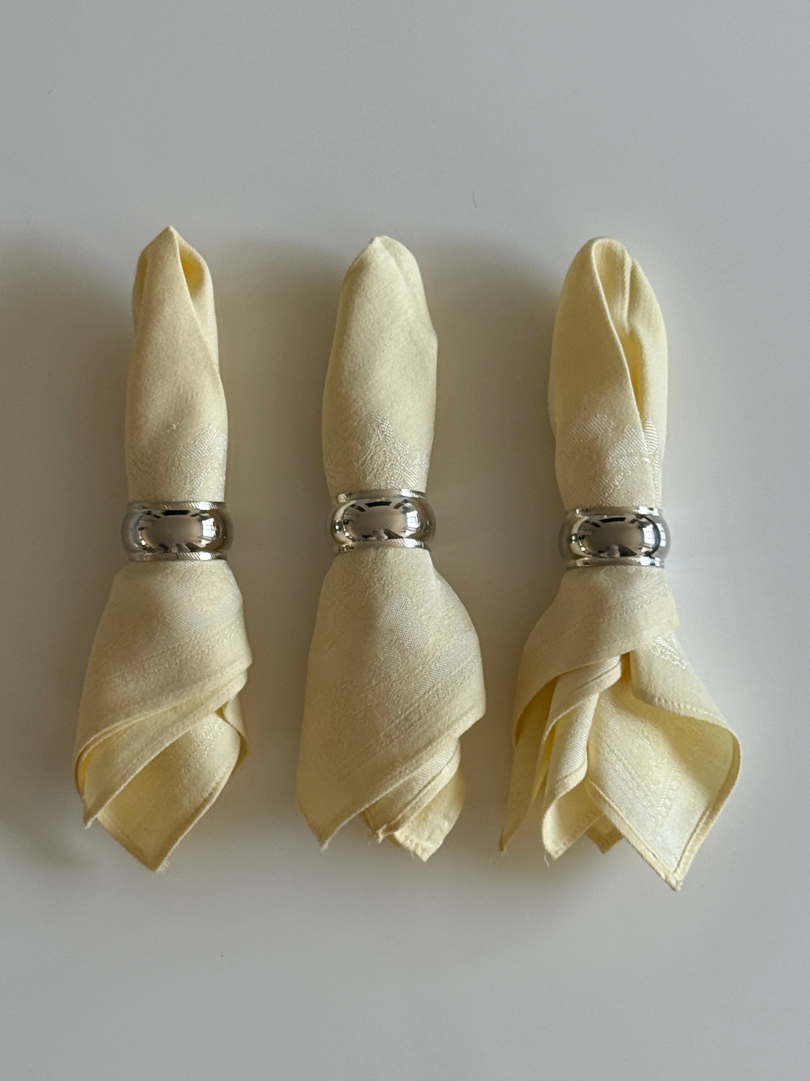 Silver Plate Napkin Rings (set of 6)