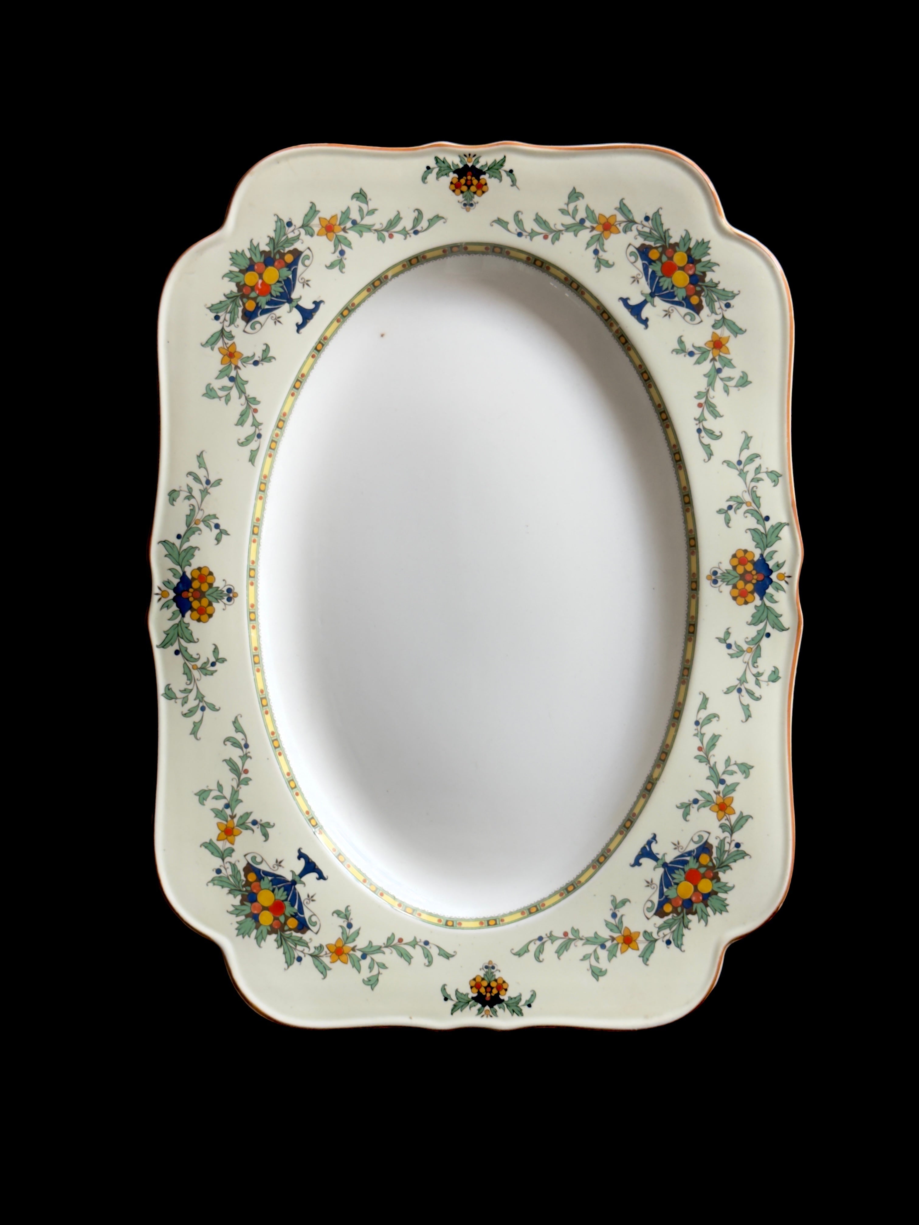 1930s Crown Ducal Art Deco Serving Platter – England