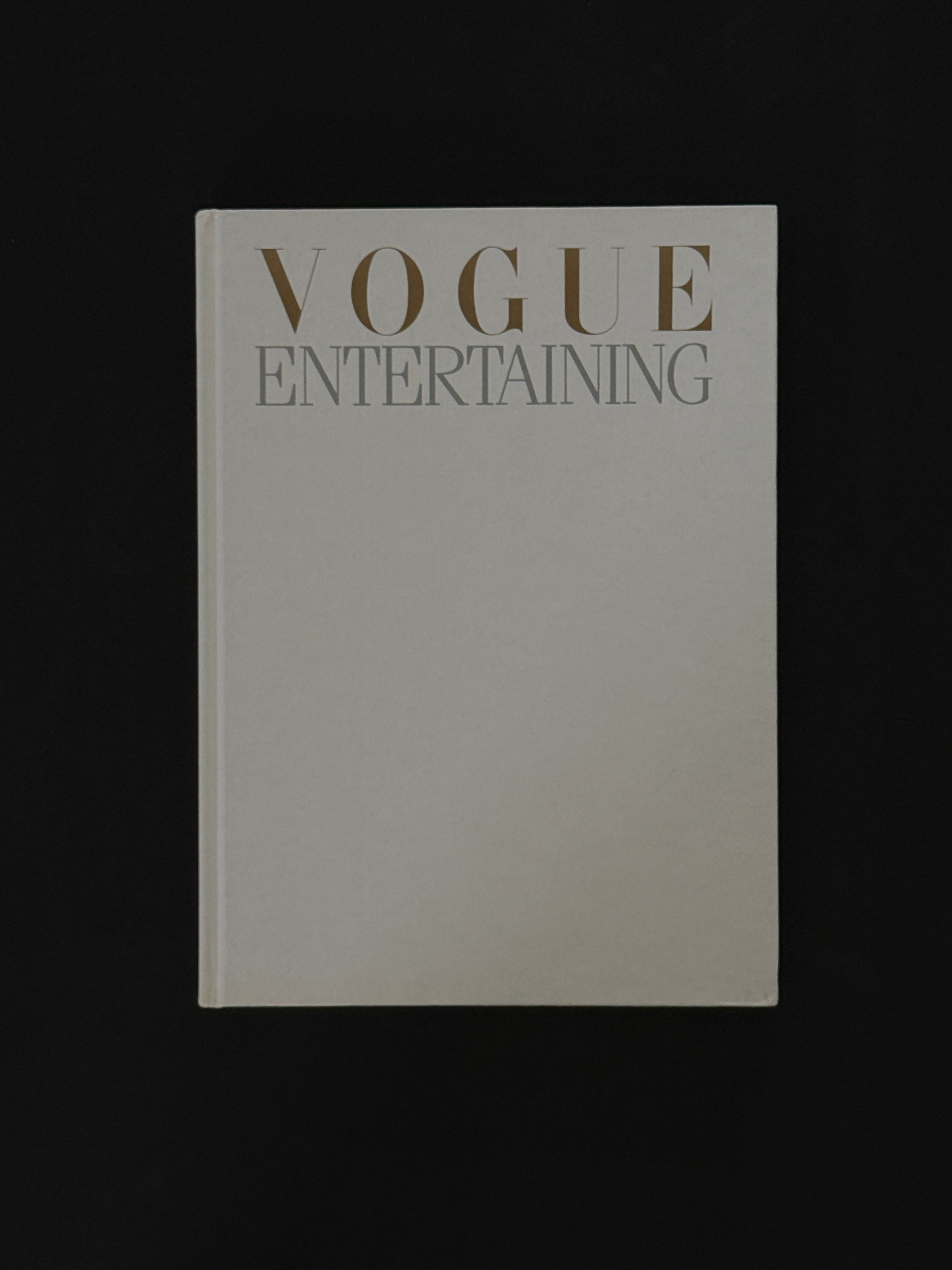 Vogue Entertaining Hardcover Book, 1986