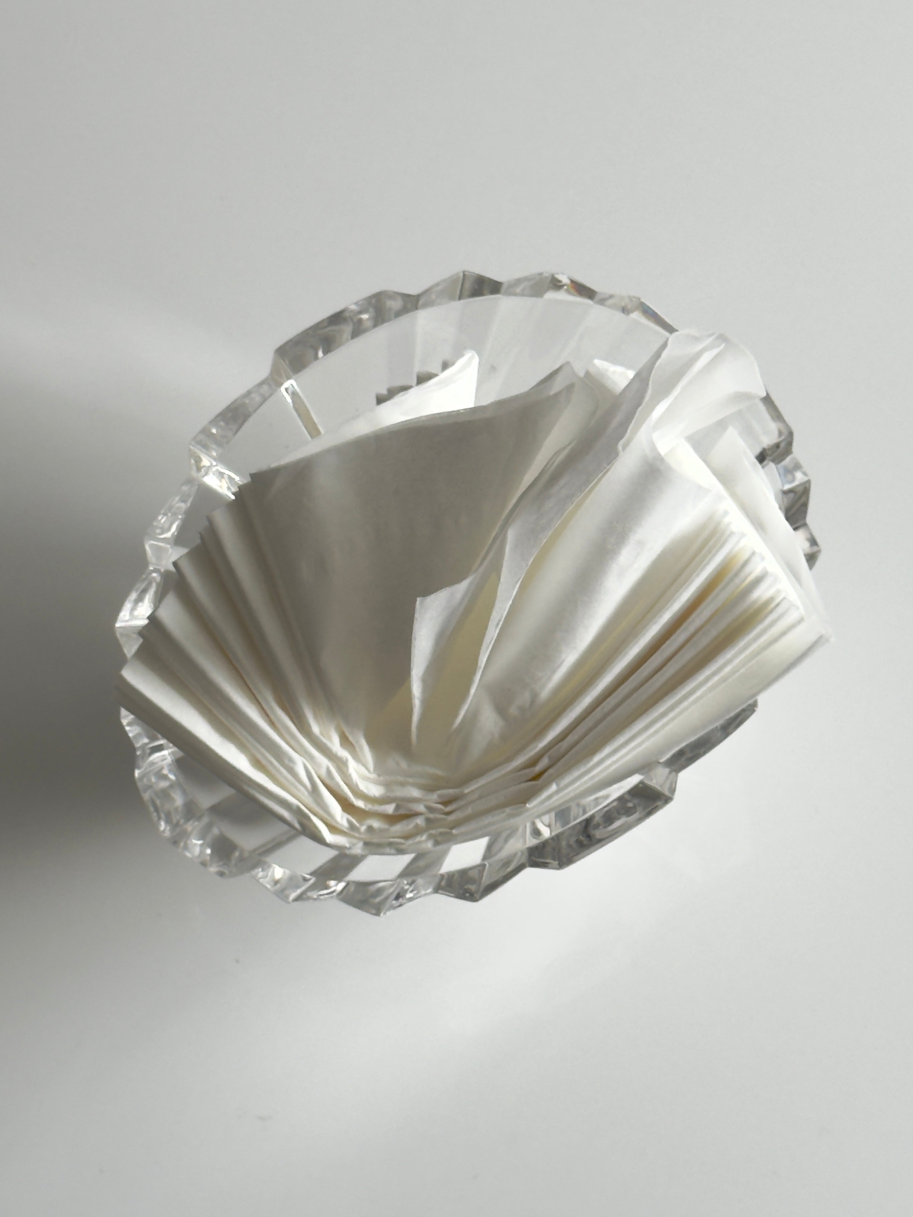 Vintage Flared Crystal Oval Bowl