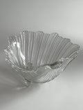 Shell Shaped Glass Bowl 1980s