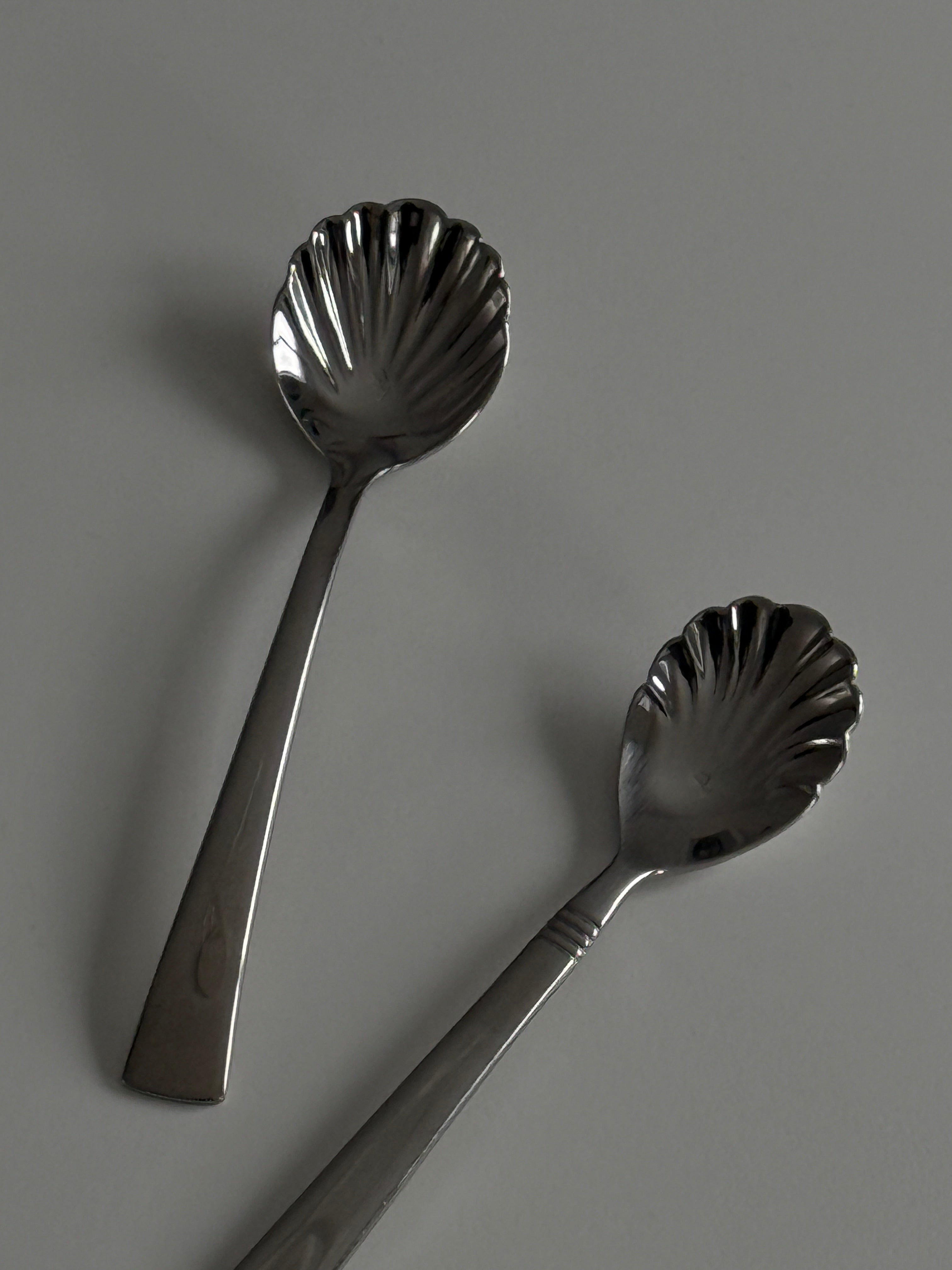 Pair of Shell Tea Spoon