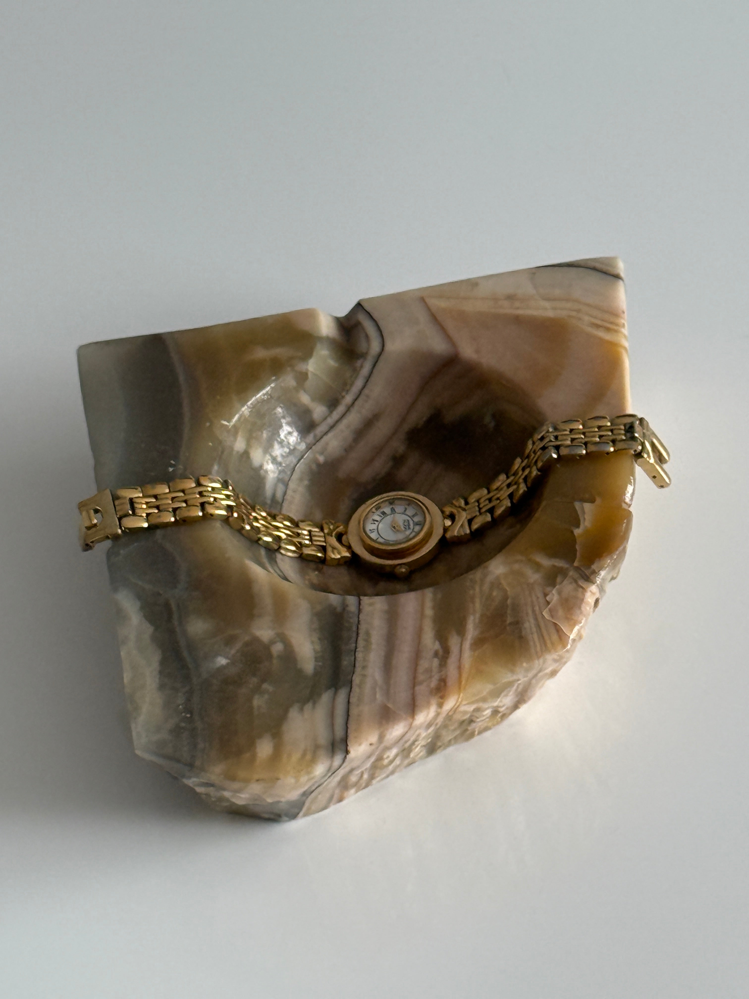 Carved Onyx Ashtray 1970s
