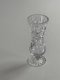 Crystal Cut Footed Vase