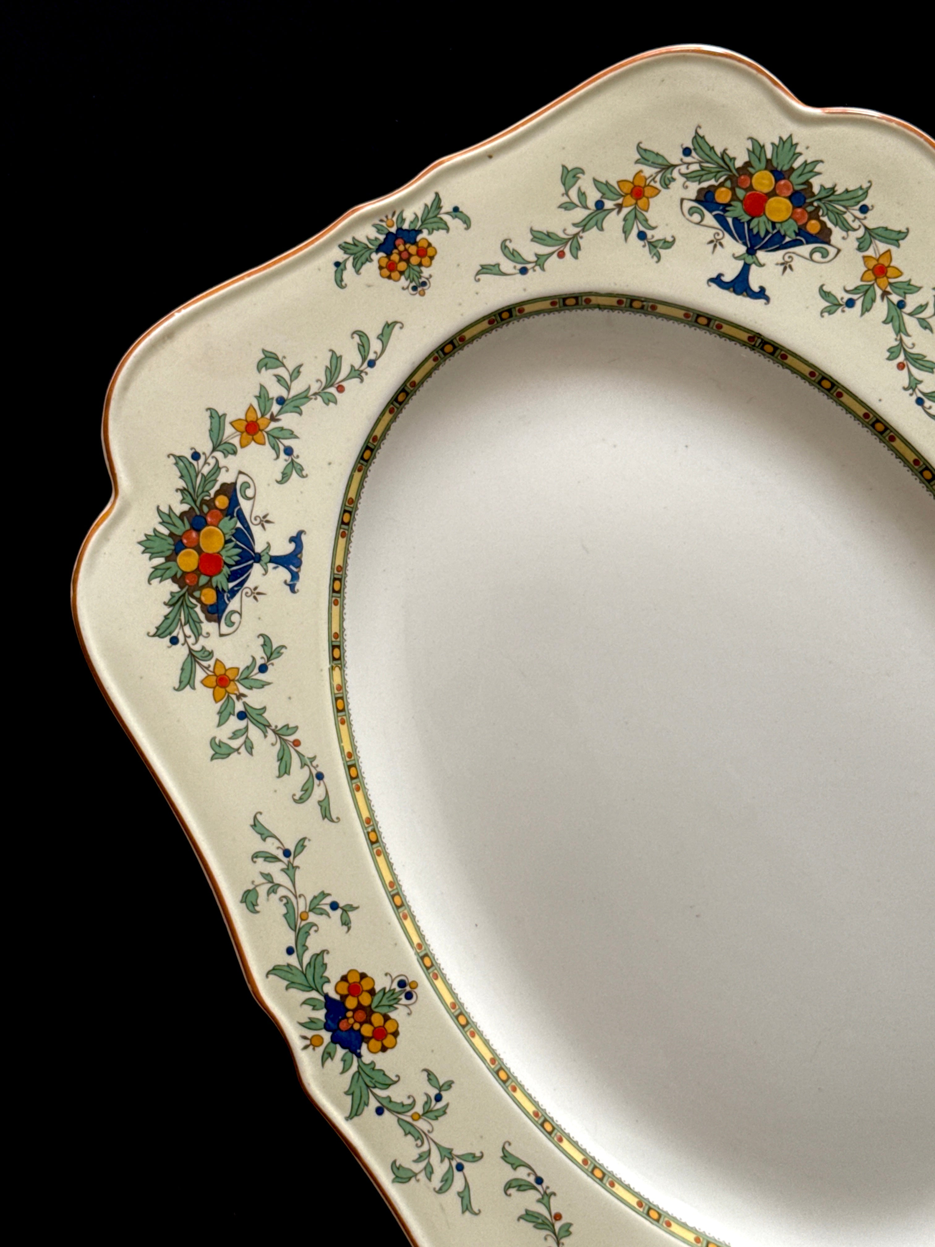 1930s Crown Ducal Art Deco Serving Platter – England