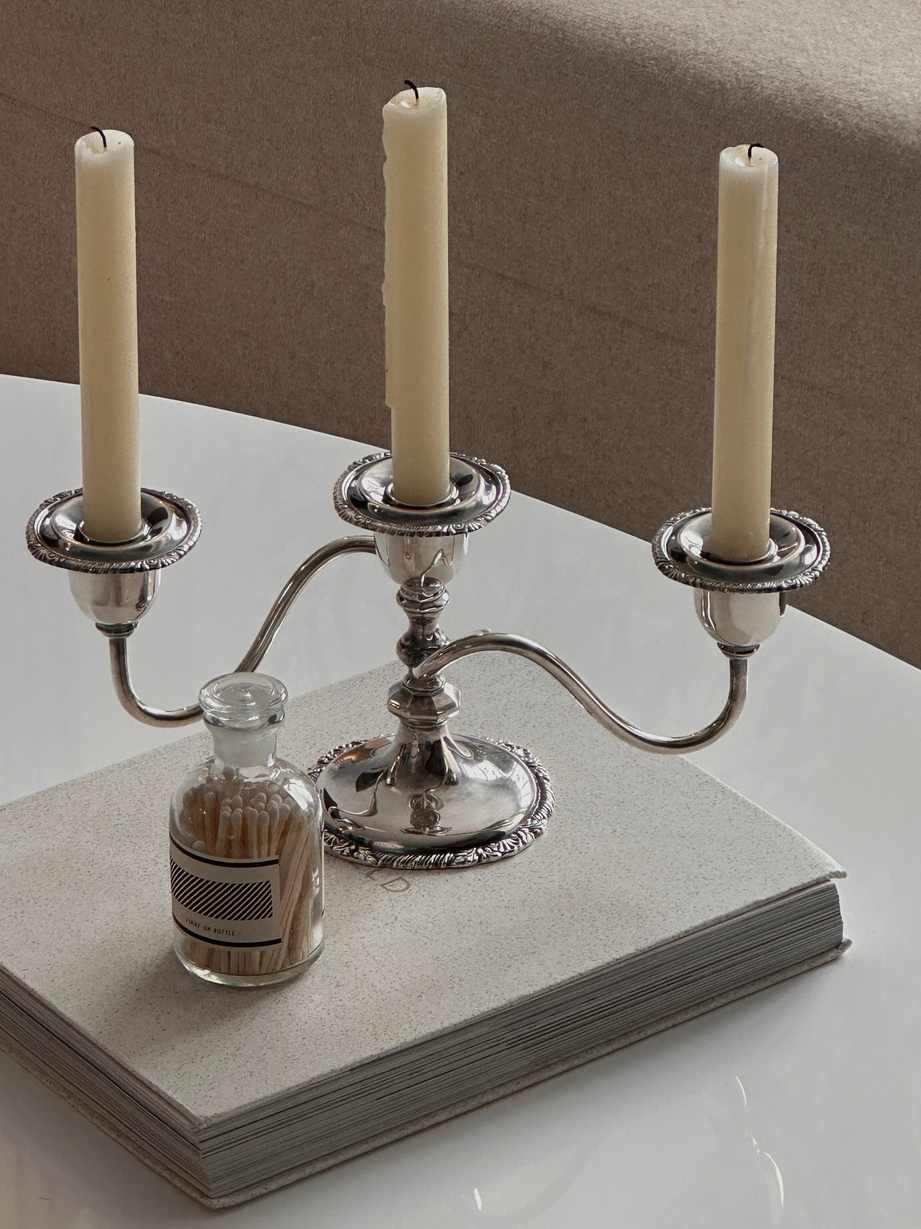 Silver Plate Candle Holder
