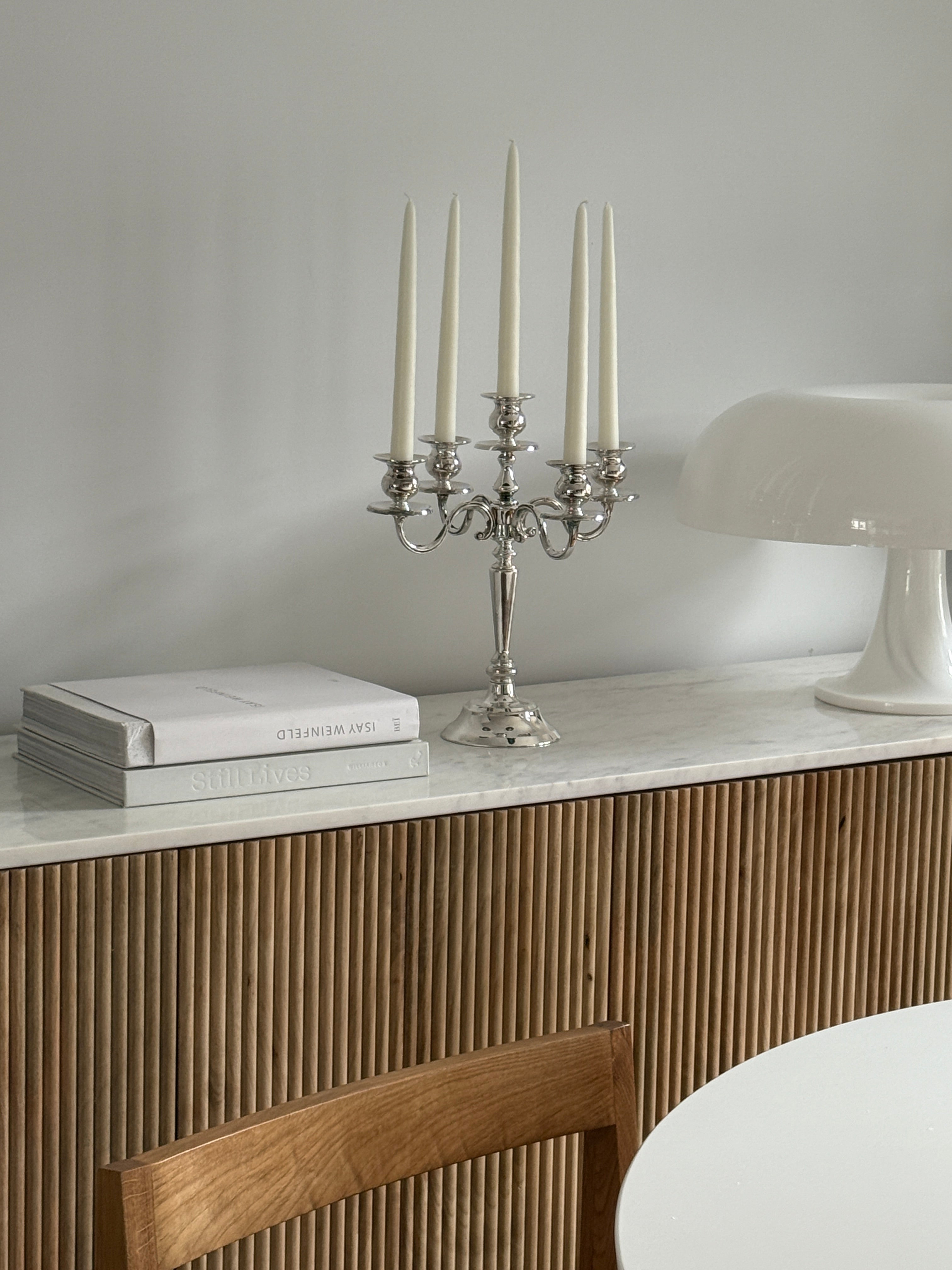Silver Plated Five-Arm Candelabra