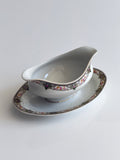 Limoges Floral Gravy Boat & Underplate — France