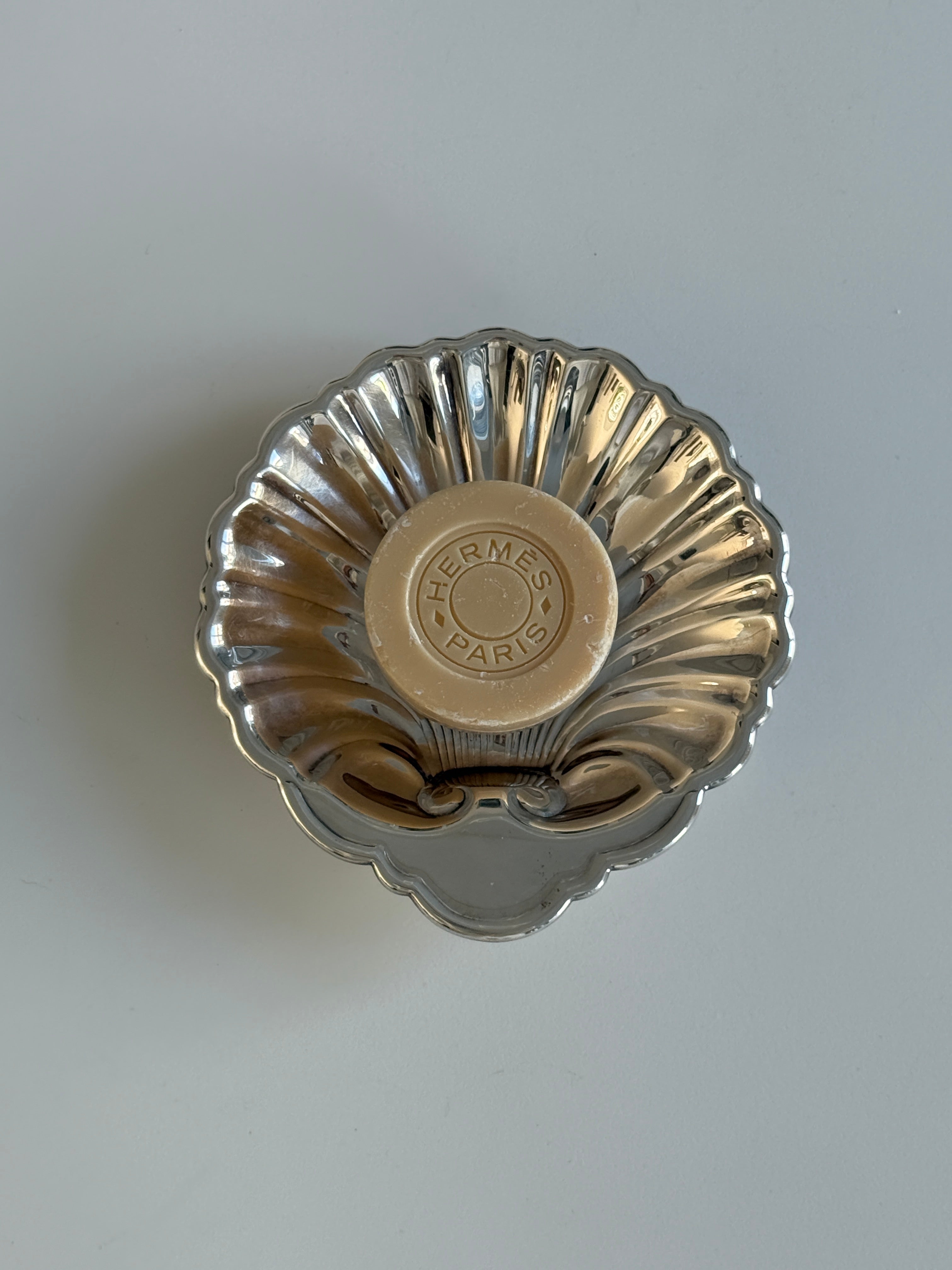 Silver Plate Shell Dish